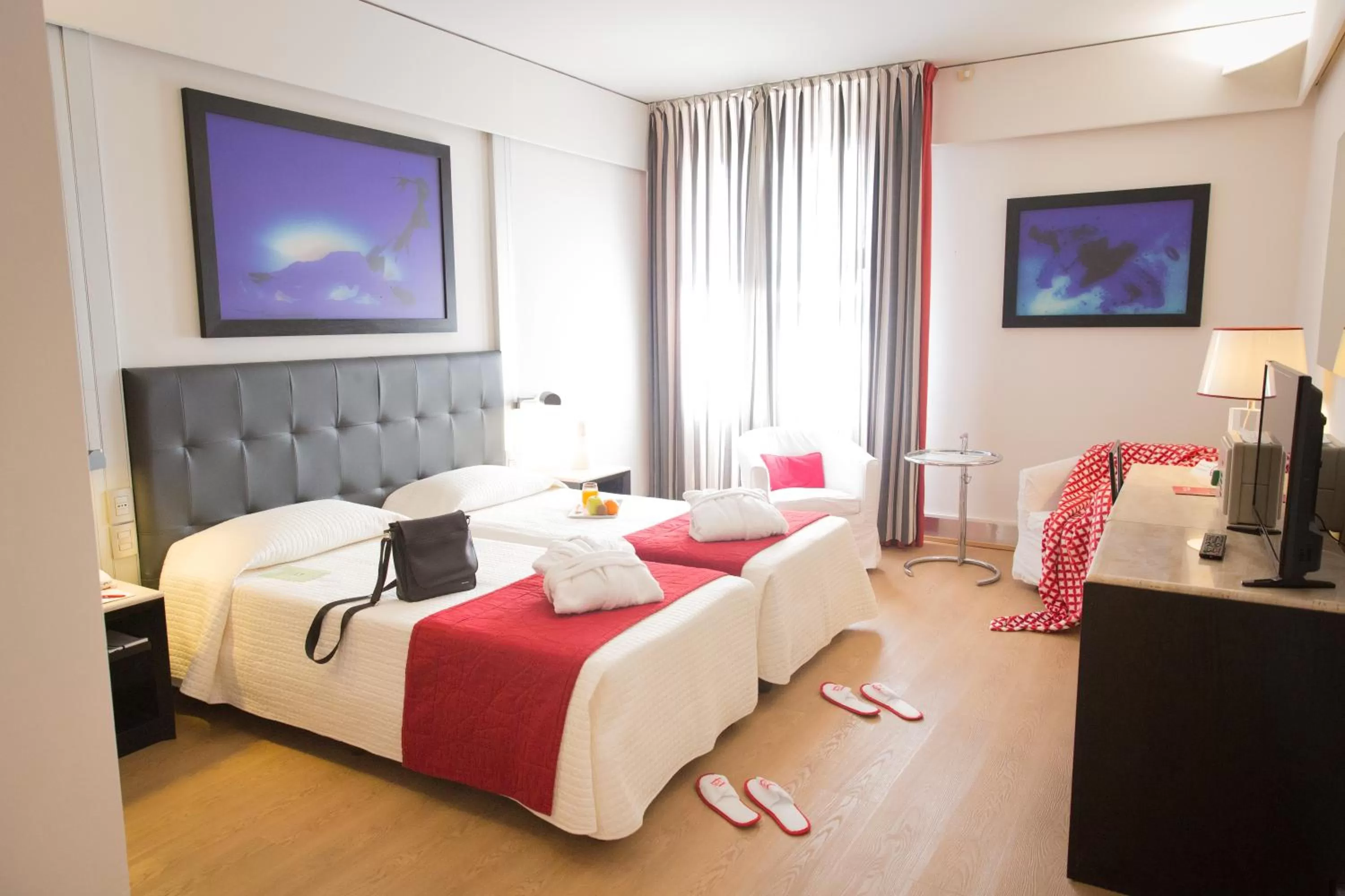 Bed in Art Hotel Museo