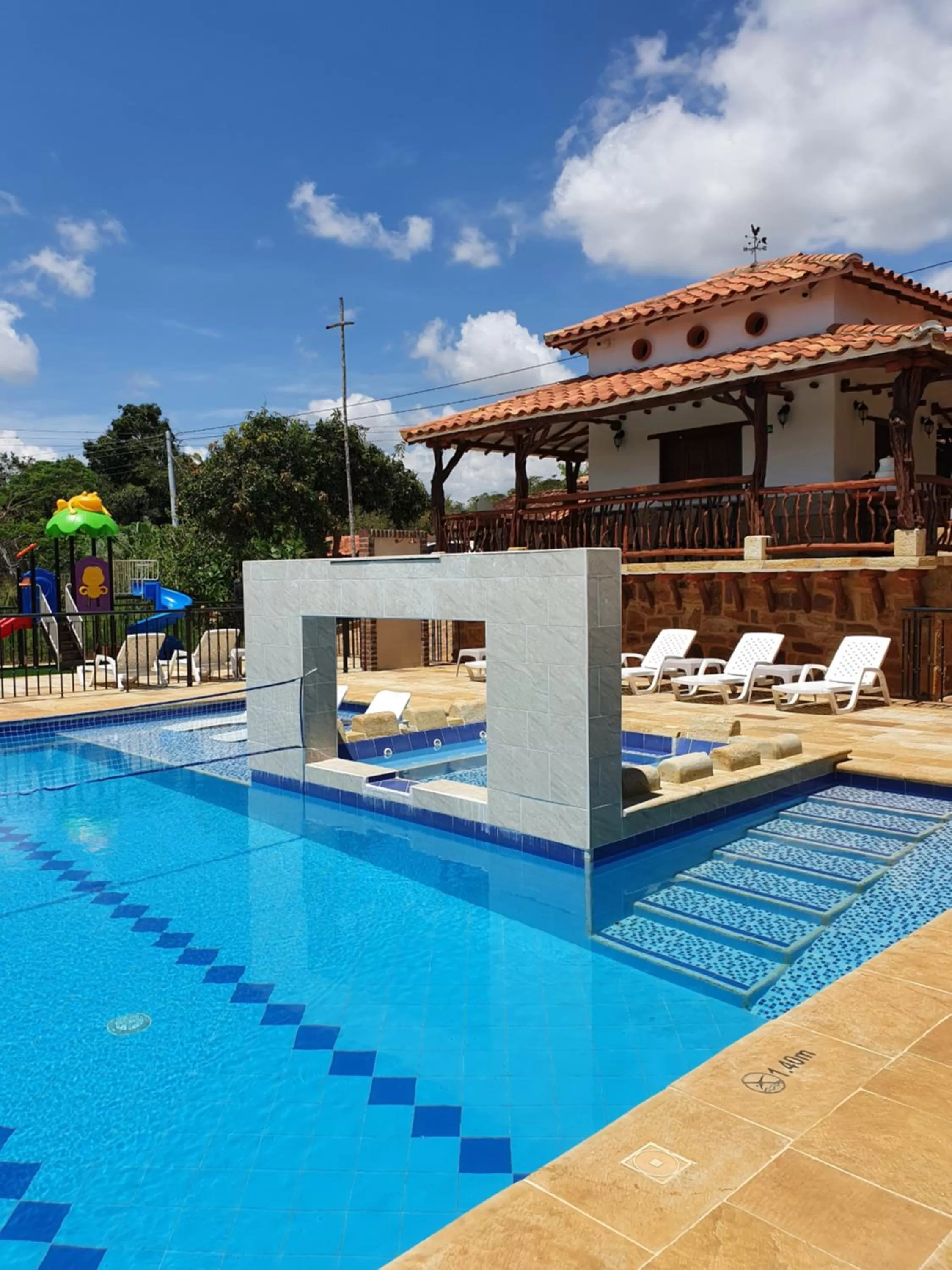 Pool view, Swimming Pool in Hotel Campestre Ataraxia Barichara