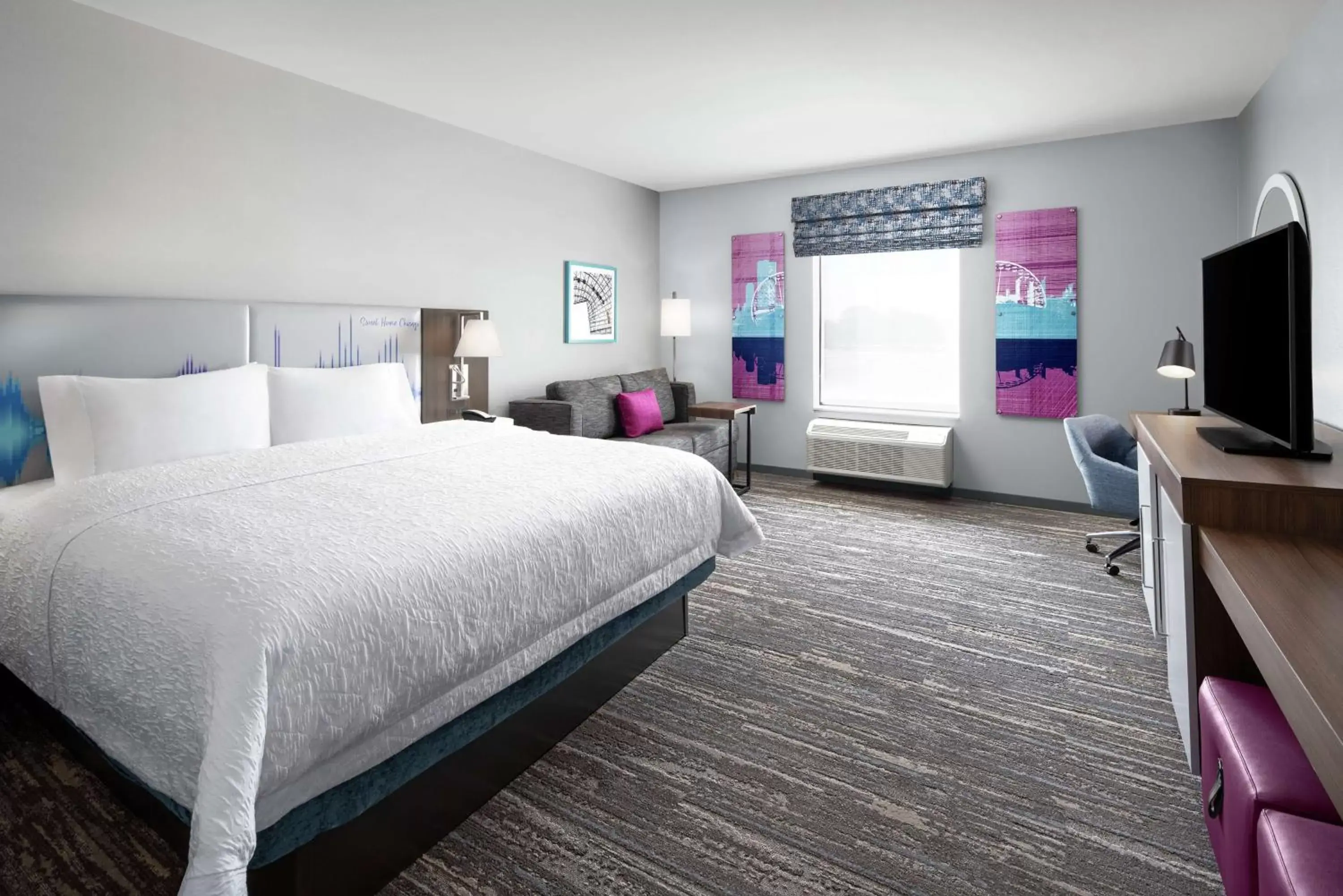 King Room with Sofa Bed- Non-Smoking in Hampton Inn & Suites Bridgeview Chicago, Il King Room with Sofa Bed- Non-Smoking in Hampton Inn & Suites Bridgeview Chicago, Il