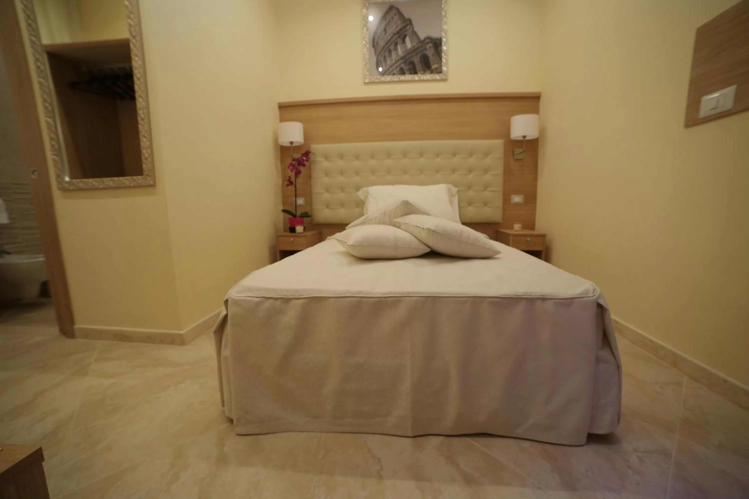 Bed in Esposizione Palace Hotel