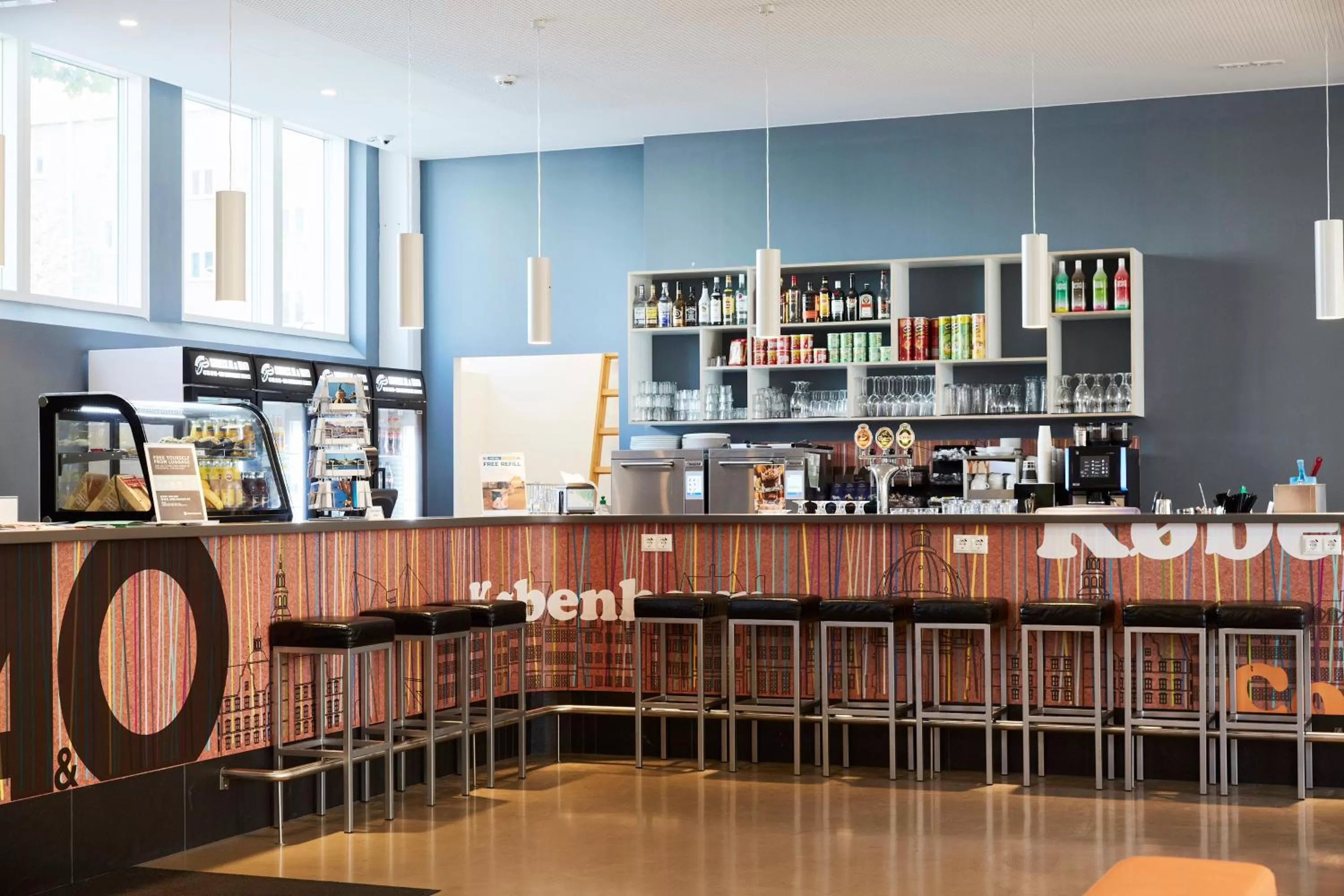 Lounge or bar in a&o Copenhagen Nørrebro