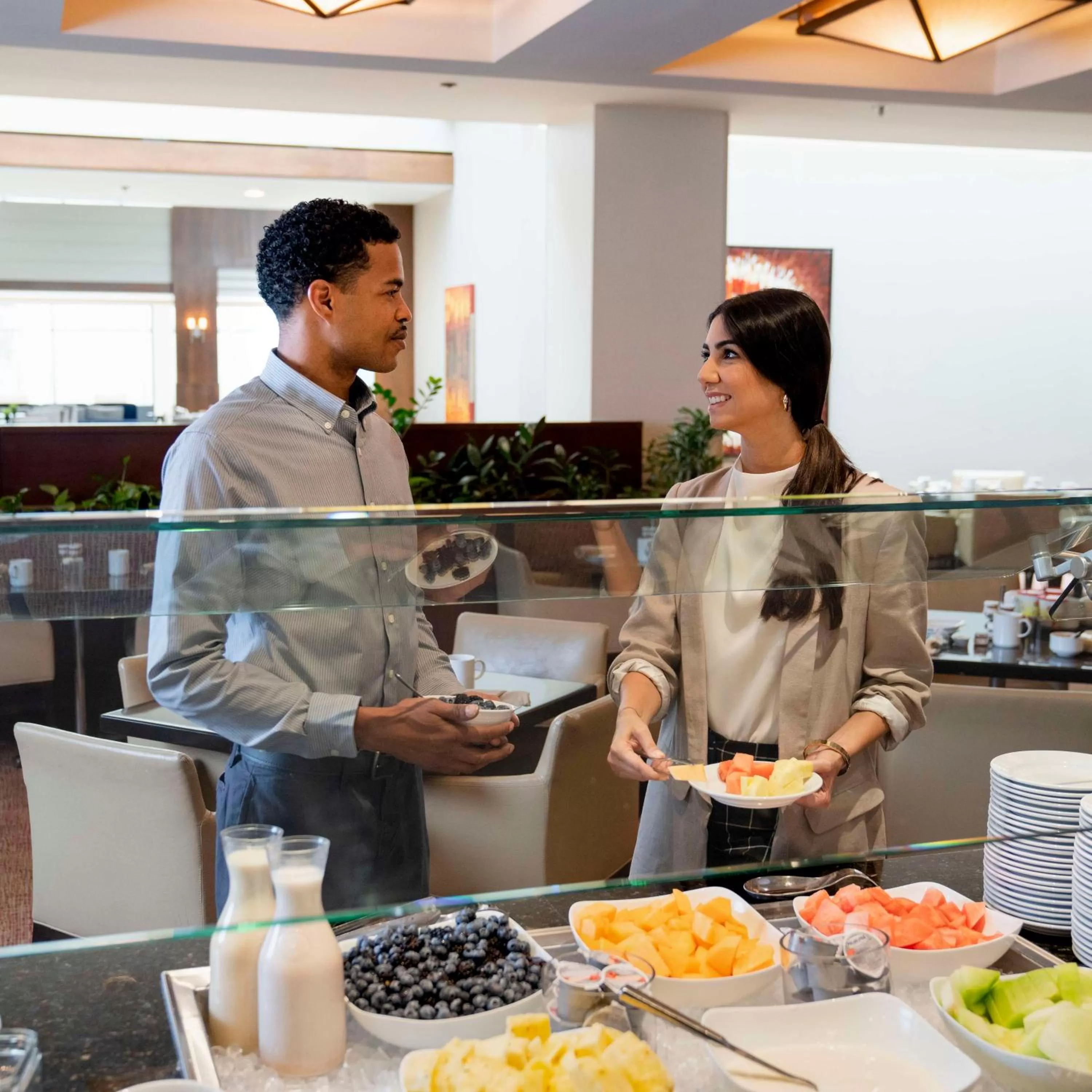 Buffet breakfast in Hyatt Regency Lisle near Naperville