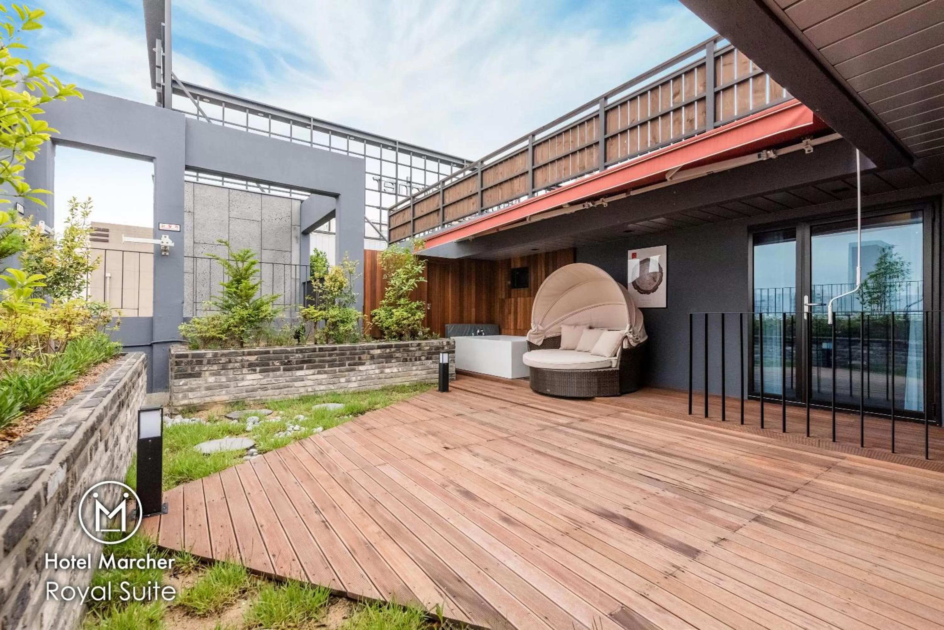 Balcony/Terrace in Hotel Marcher