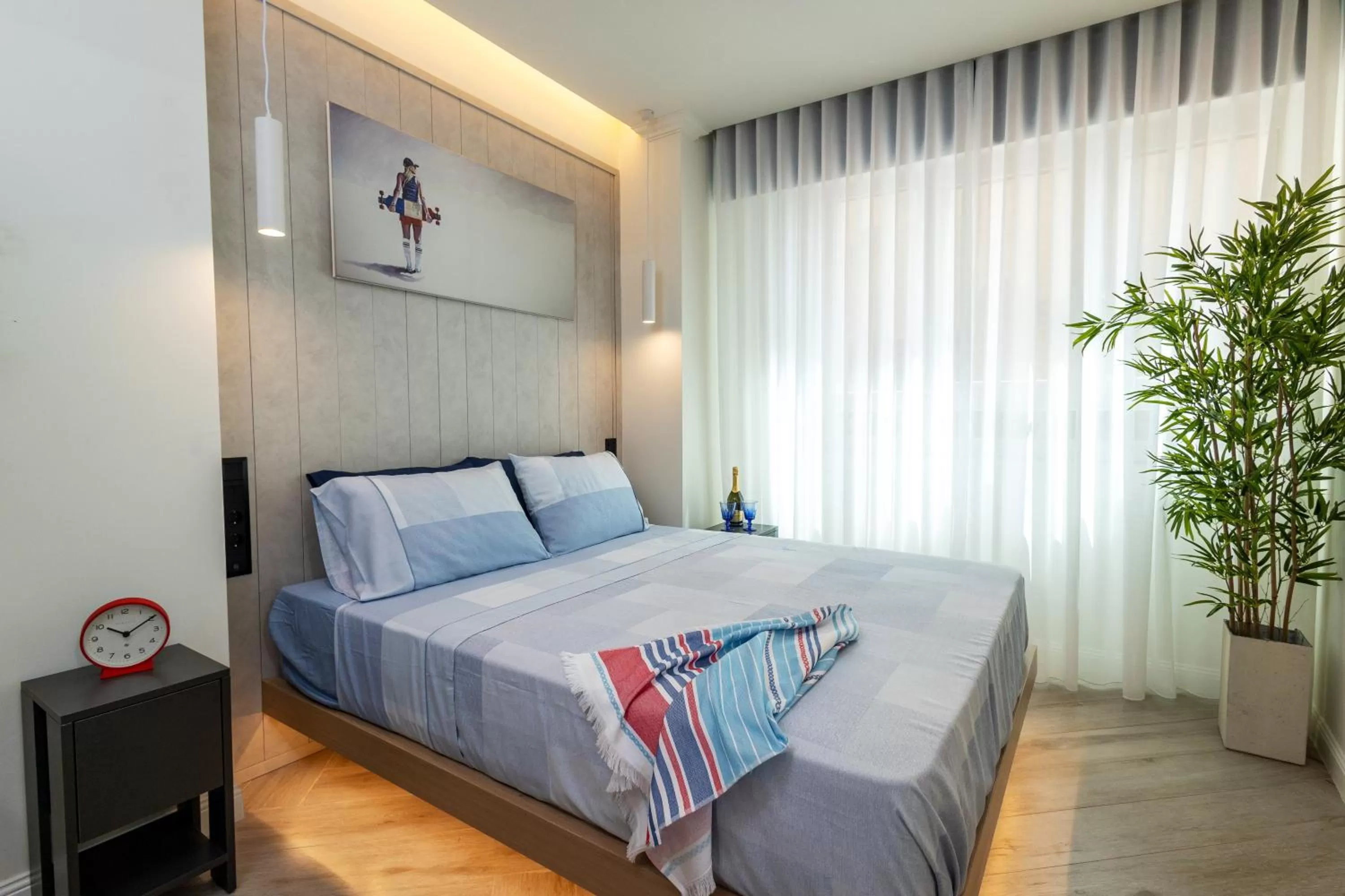 Bedroom, Bed in Triple A @ Trendy Psiri - Art & Nightlife