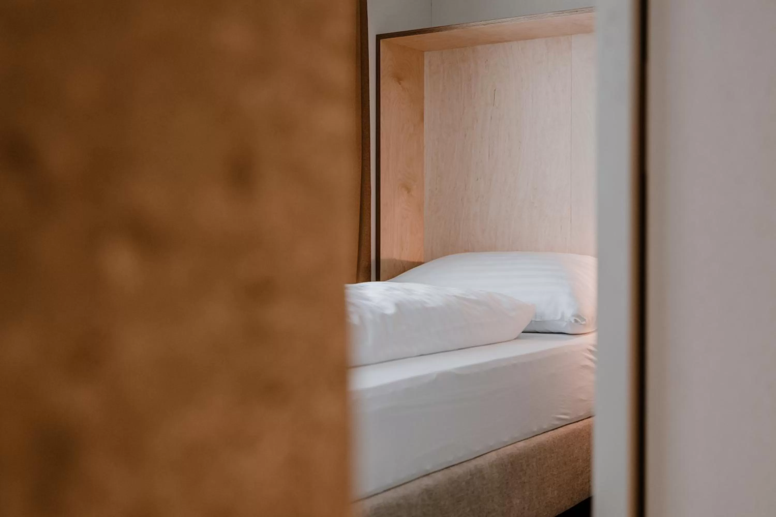 Bed in Hotel Müllers Self-Check-In