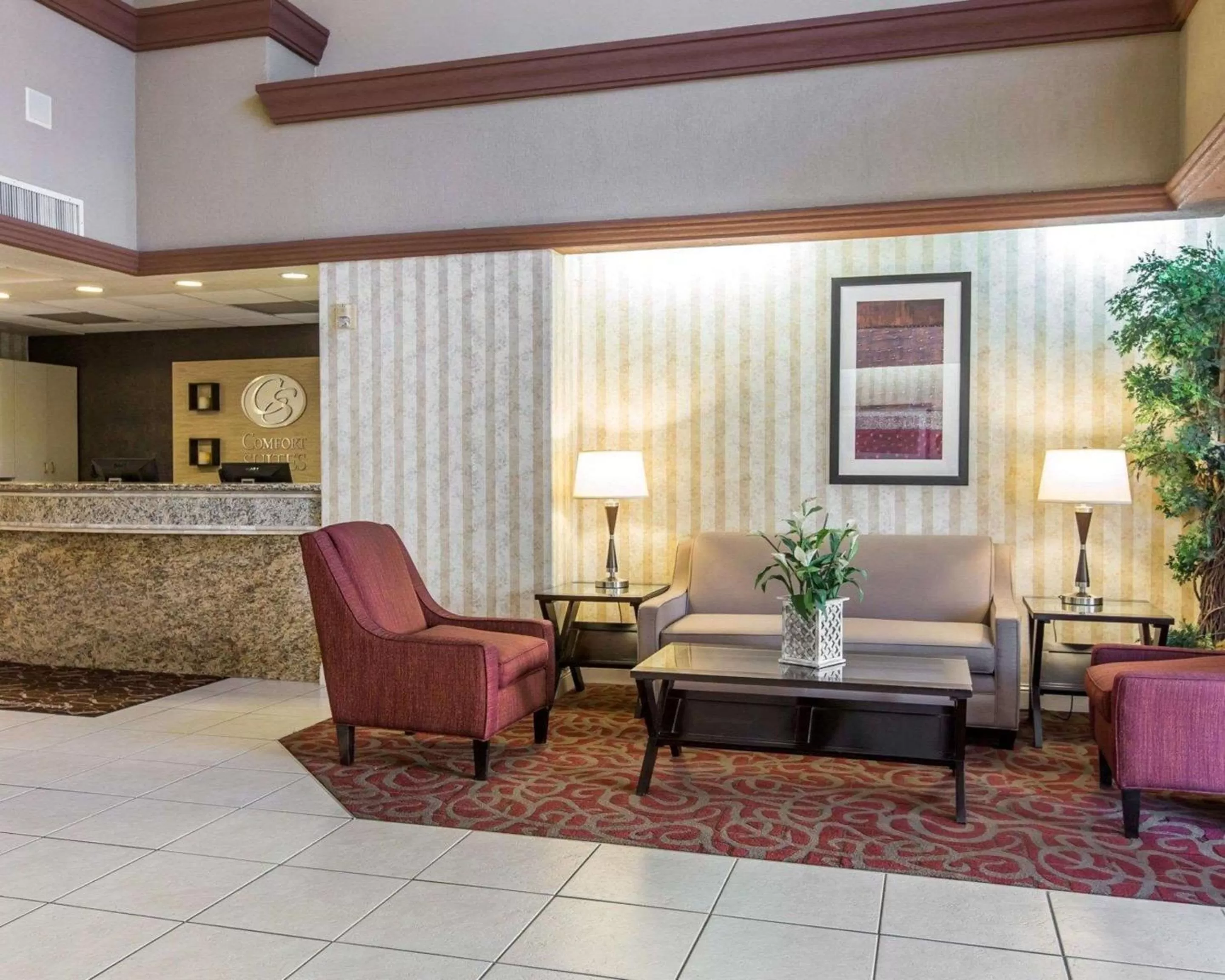 Lobby or reception in Comfort Suites Palm Desert I-10