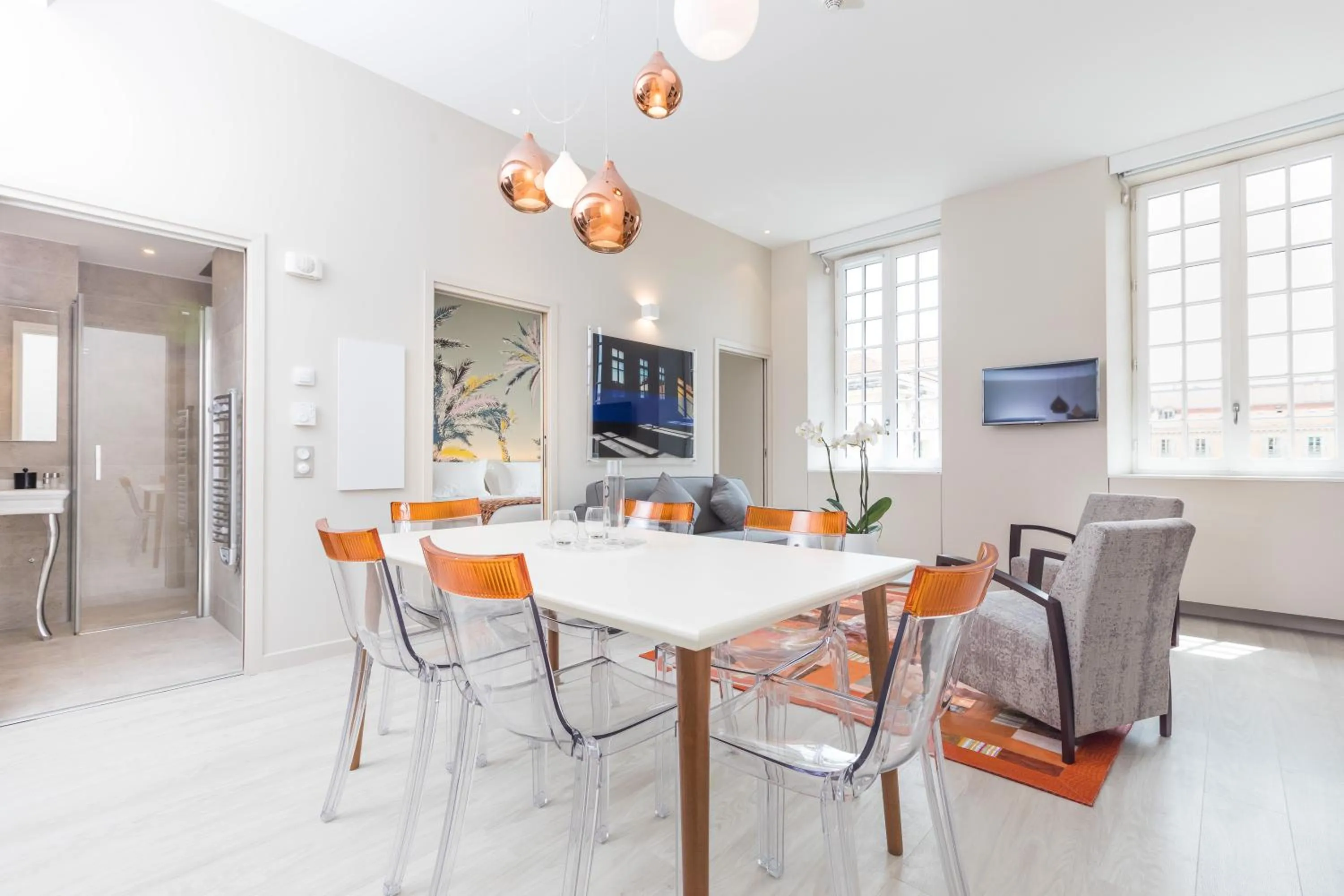 Living room in Palais Saleya Boutique Hôtel