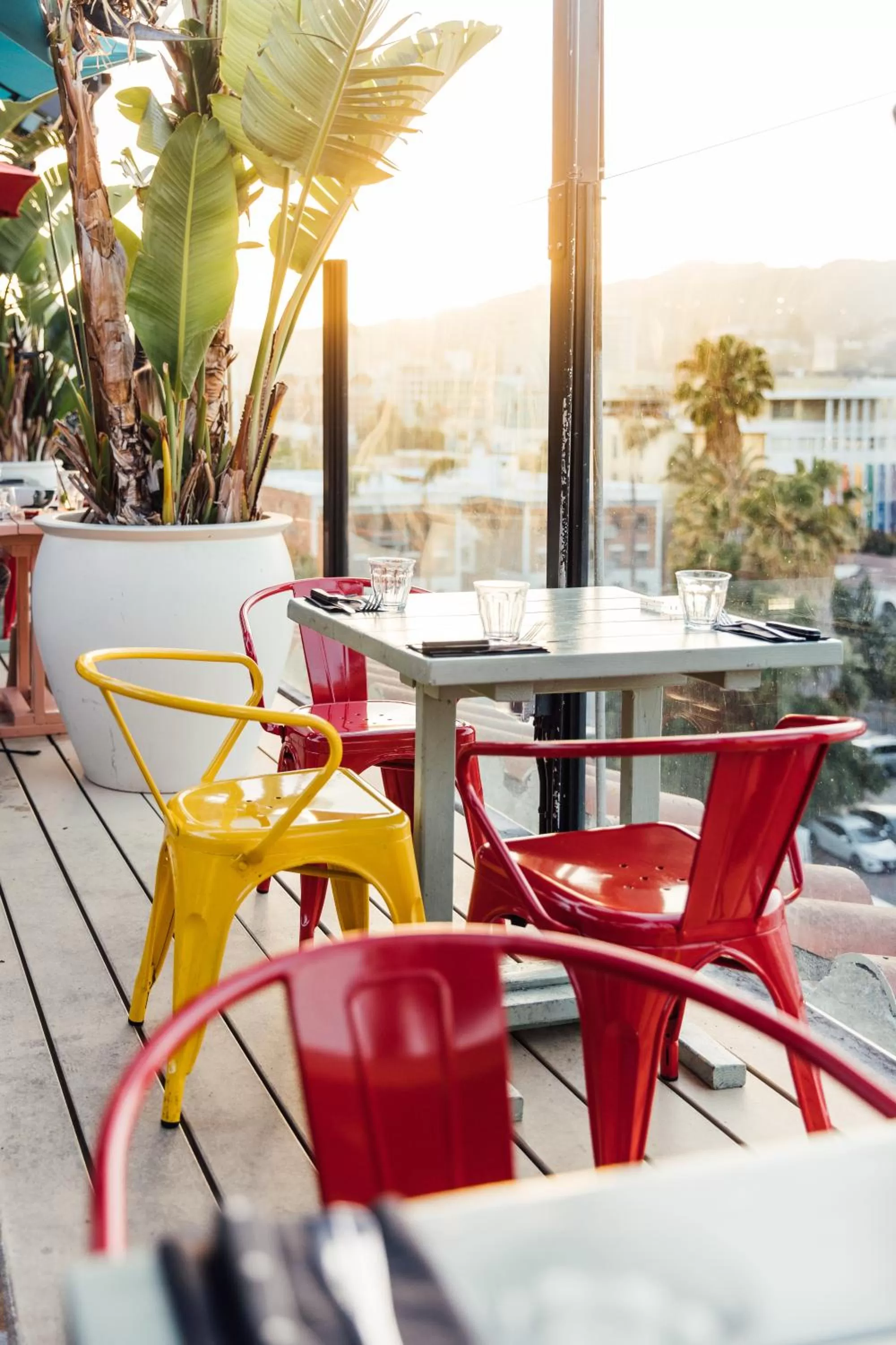 Patio in Mama Shelter Los Angeles