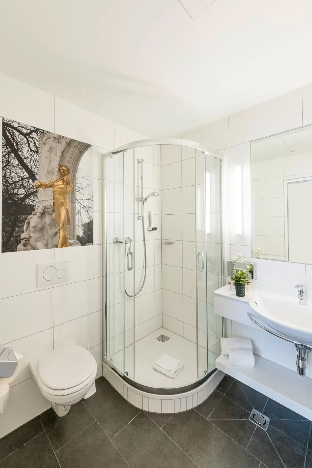 Toilet in Hotel Johann Strauss