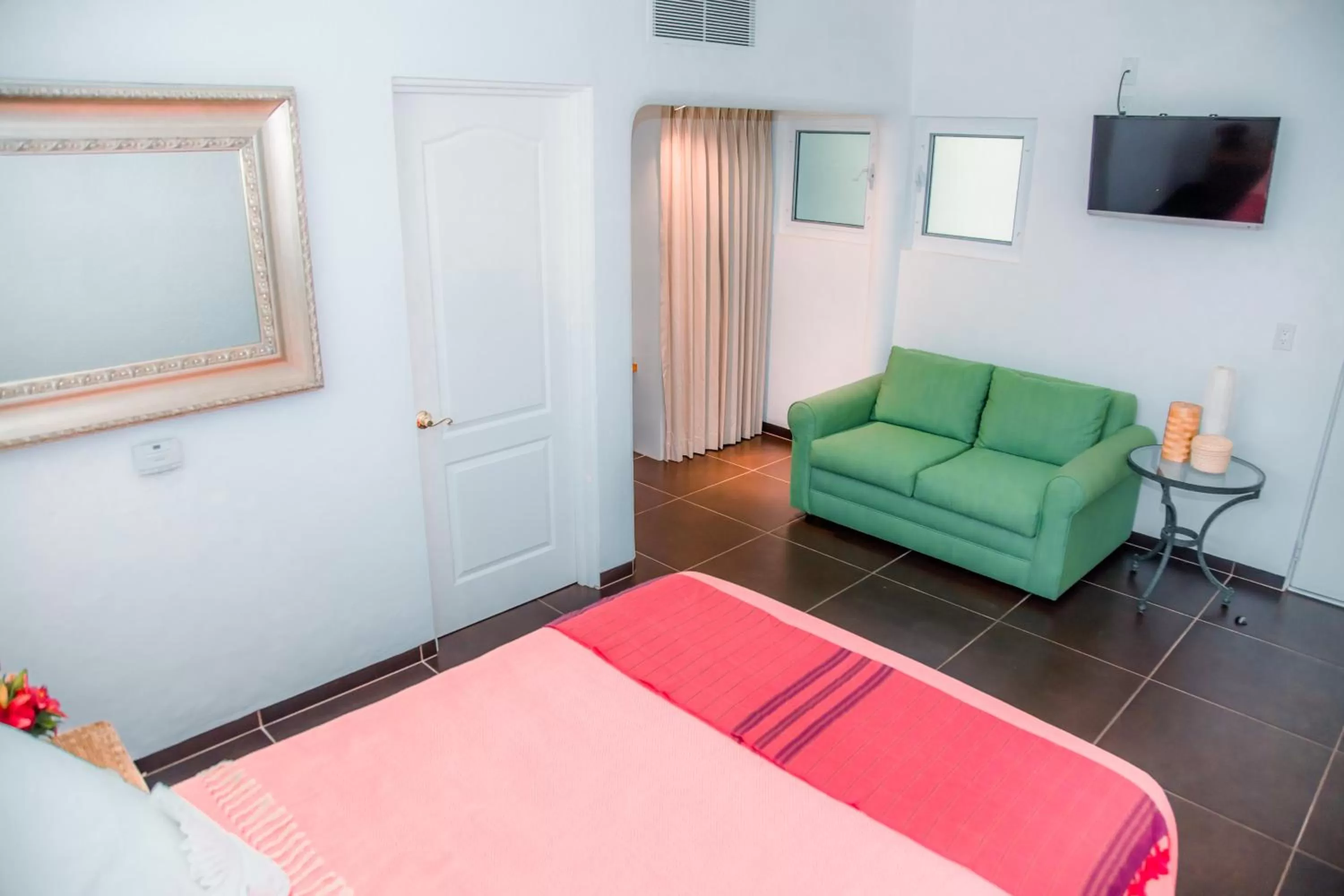 Bed in Los Milagros Hotel