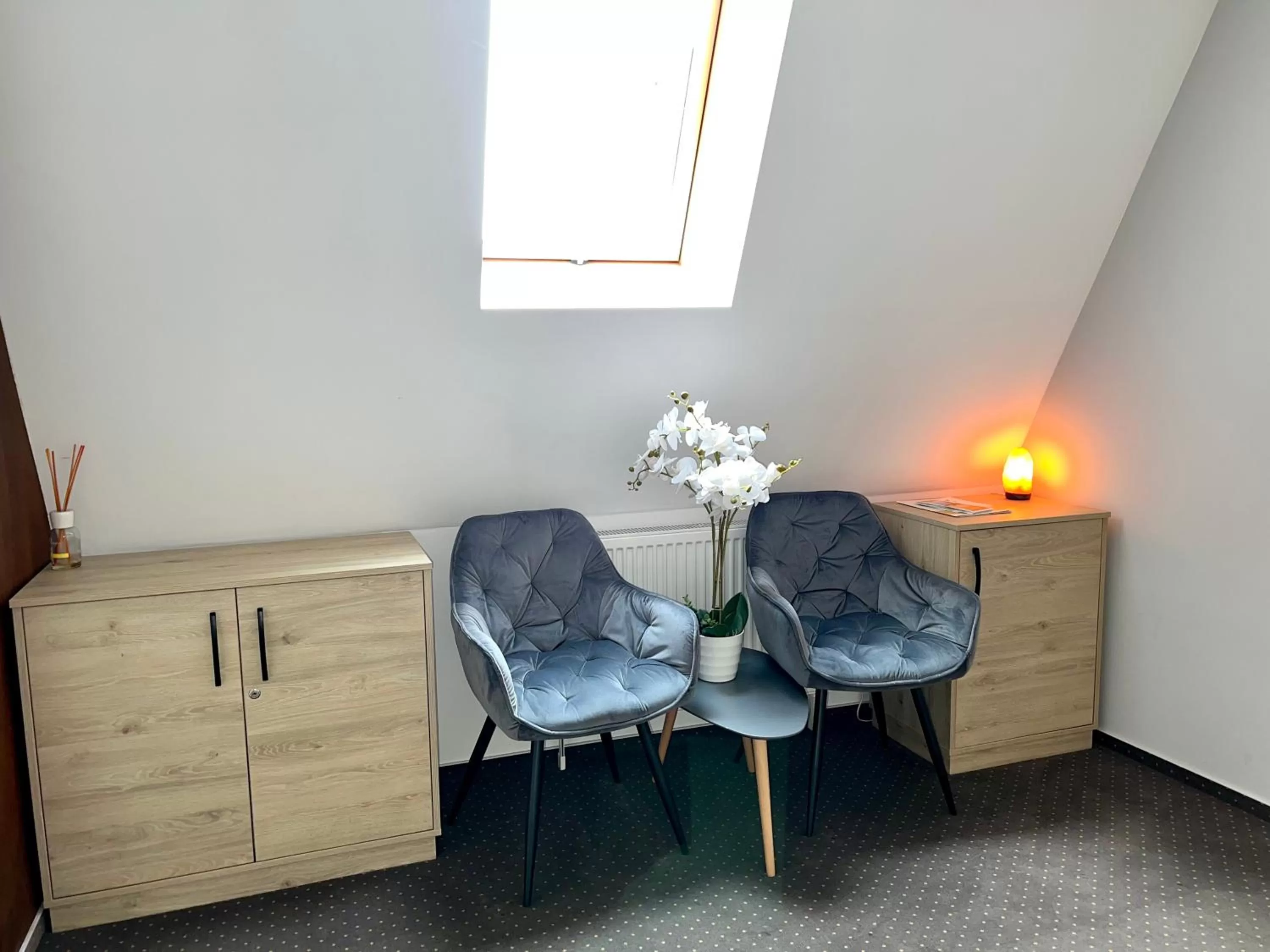 Seating area in Lumiere House Sibiu