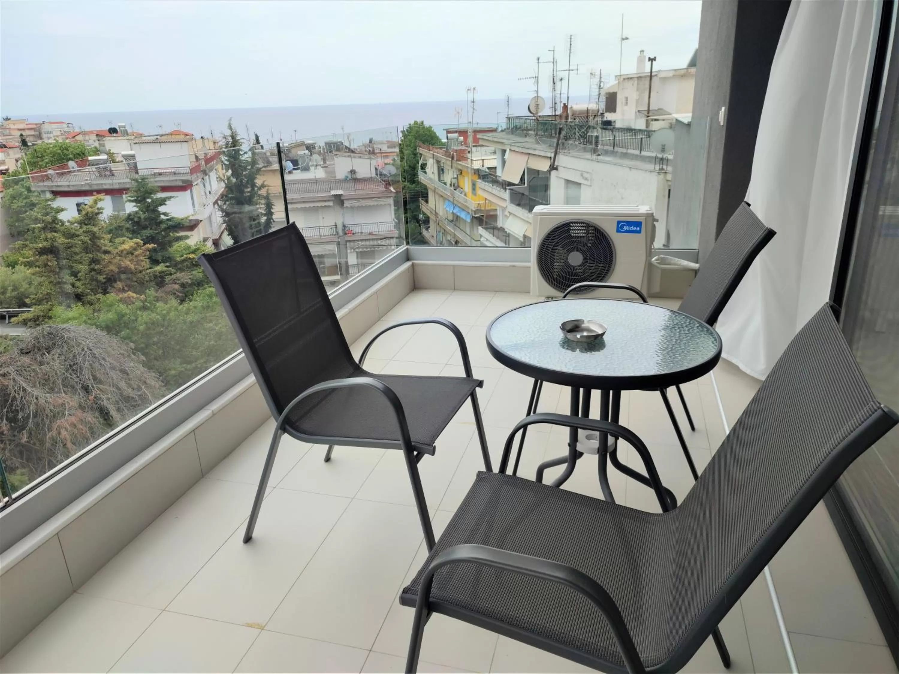Balcony/Terrace in Light Blue Hotel