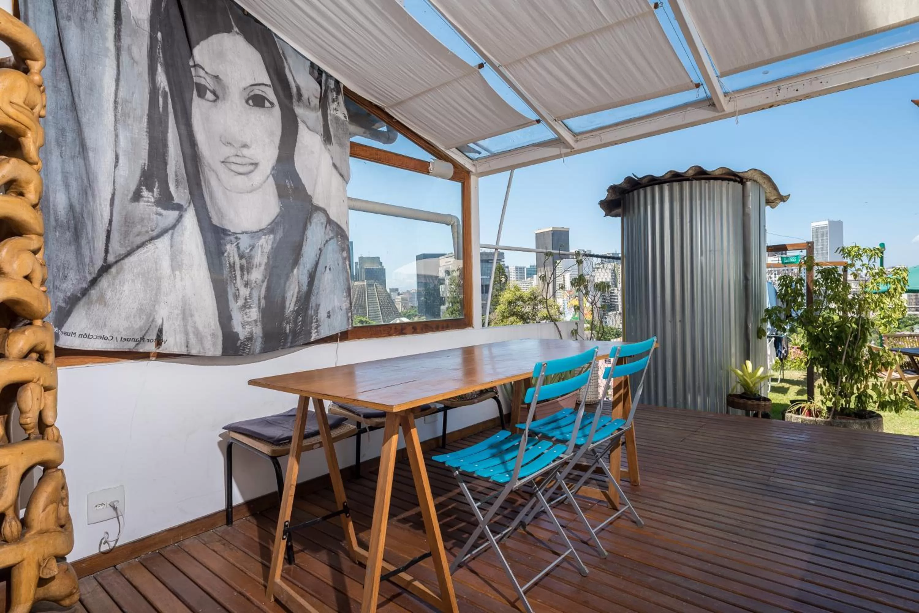 Balcony/Terrace, Dining Area in Casa da Gente