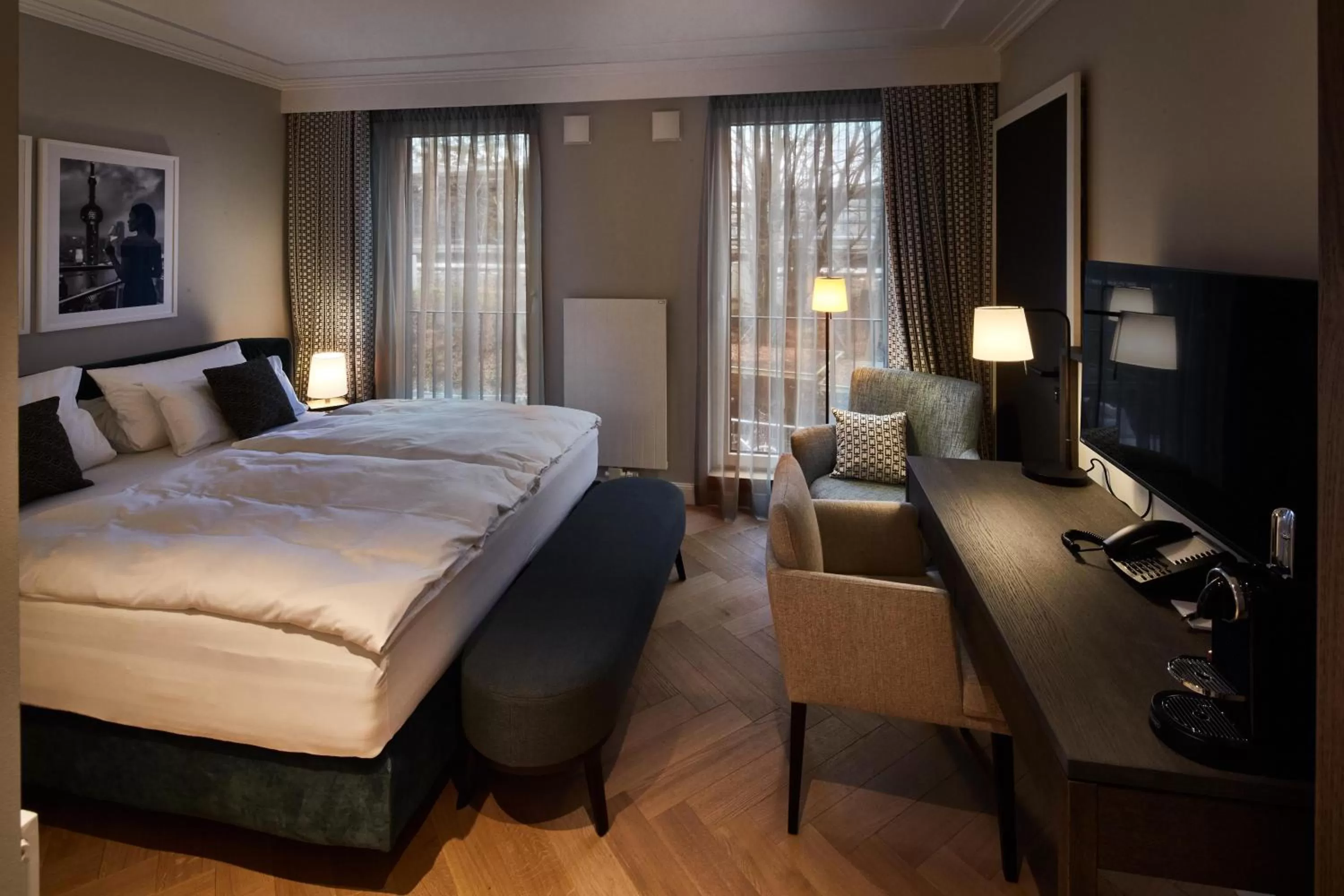 Bed in Clounys Hotel