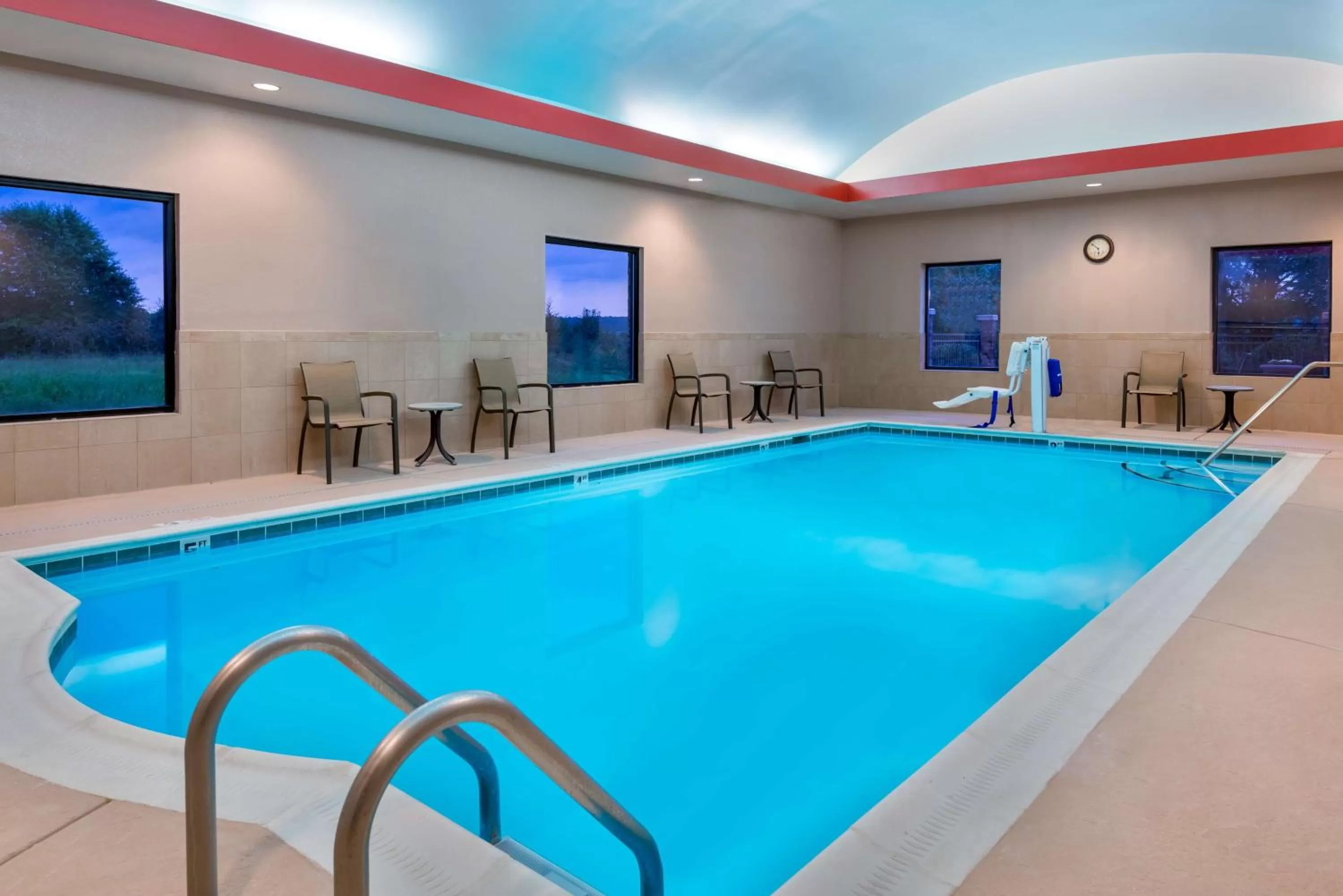 Pool view in Hampton Inn & Suites Winston-Salem/University Area