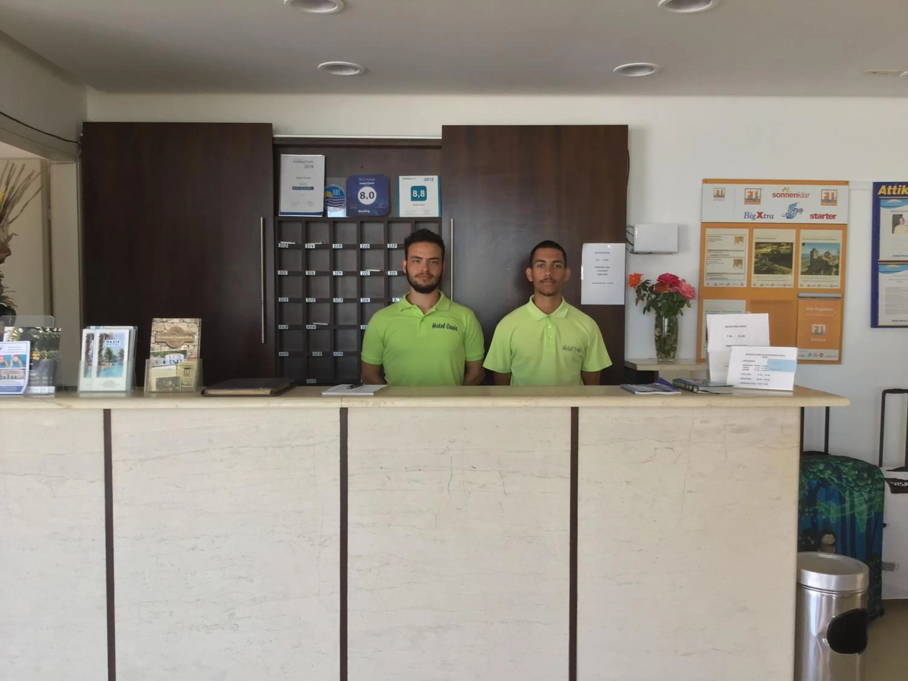 Lobby or reception in Hotel Oasis