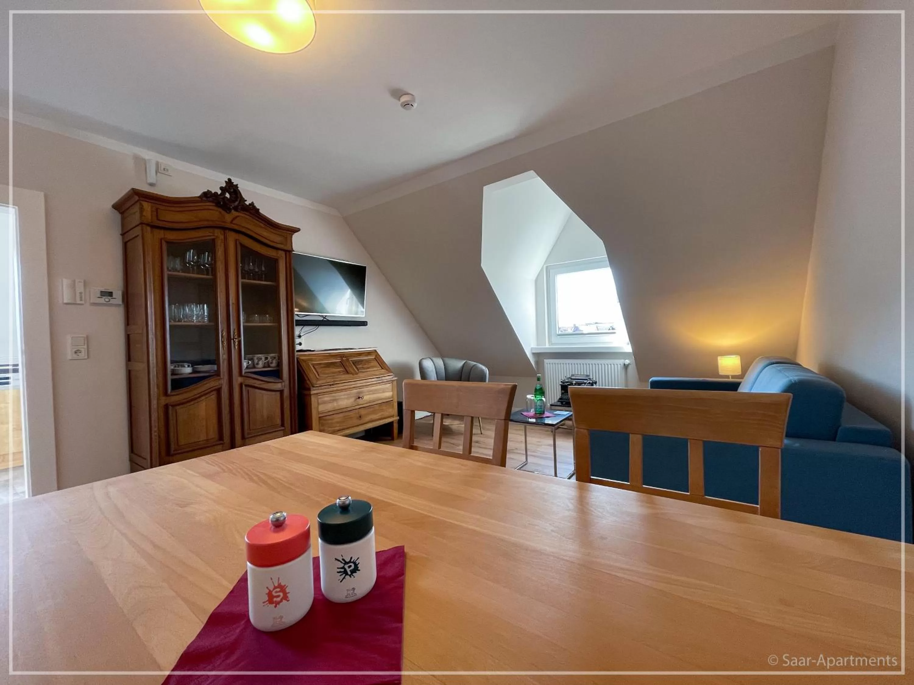 Living room in Saar-Apartments