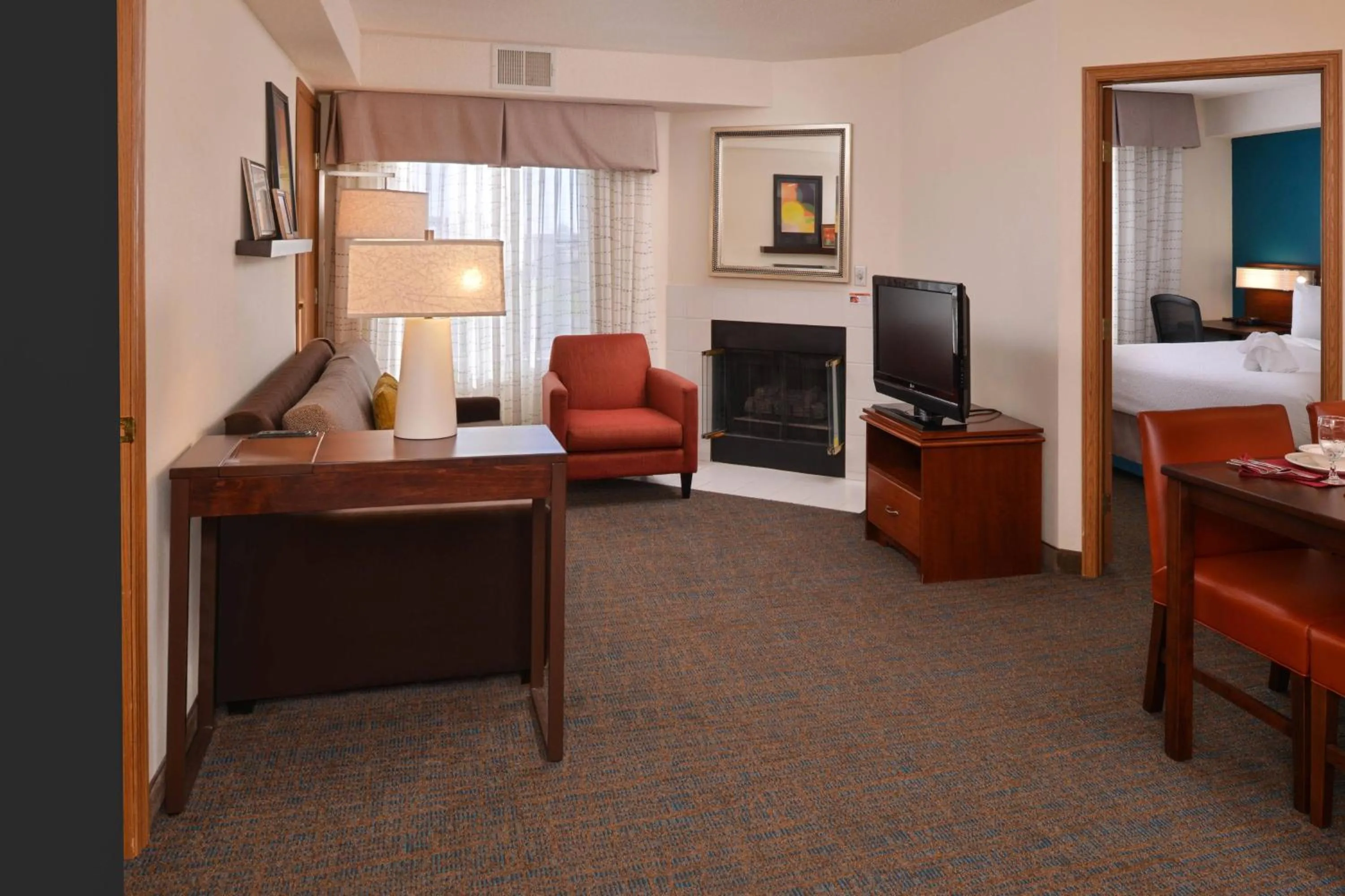 Bedroom, Bed in Residence Inn by Marriott Dayton Troy