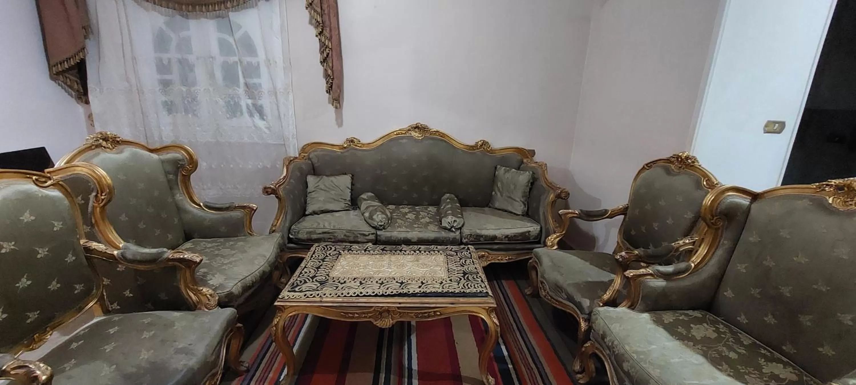 Seating Area in pyramid Giza city inn