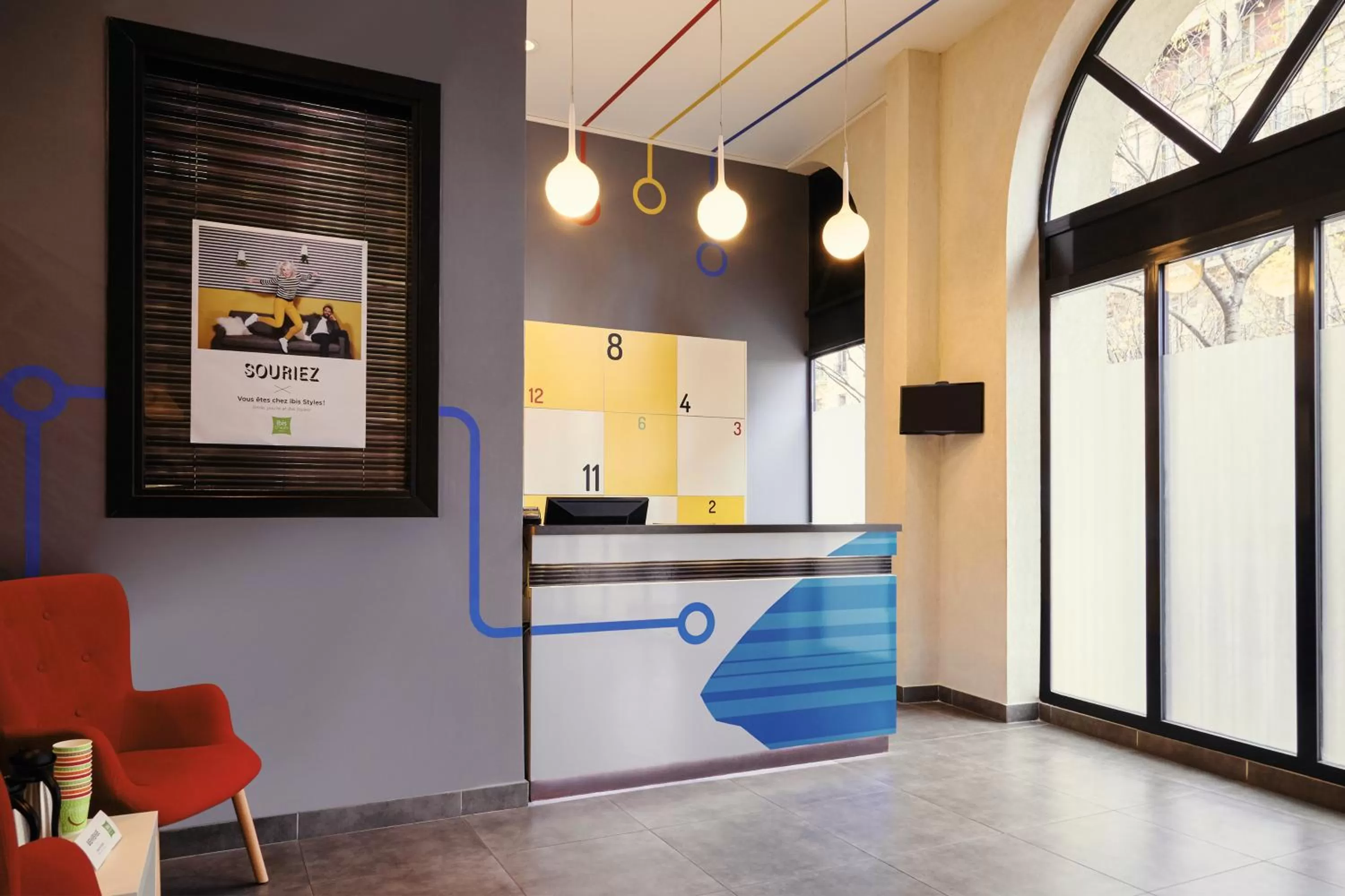 Lobby or reception in ibis Styles Marseille Gare Saint-Charles