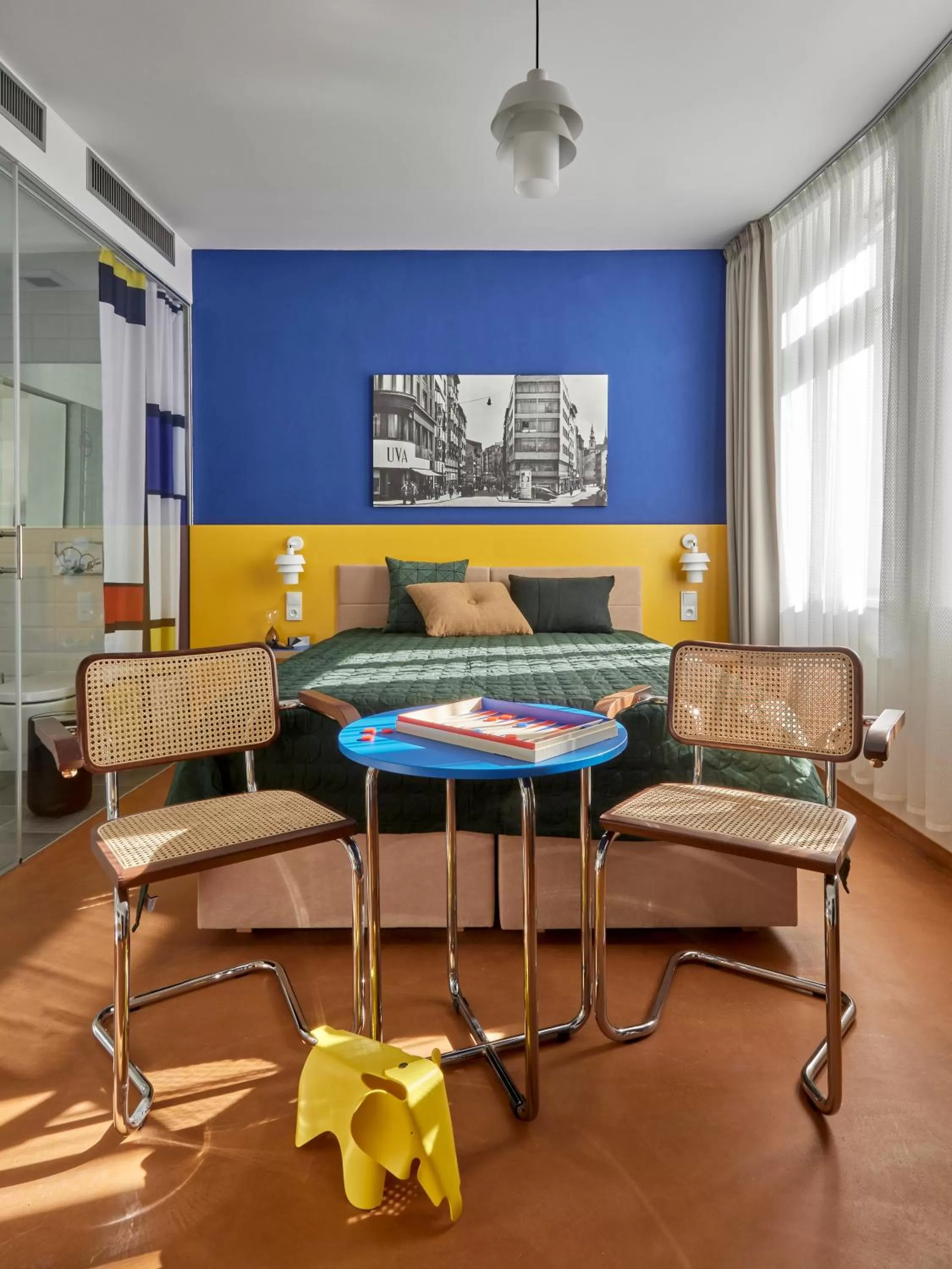 Bed in Hotel Avion - National Cultural Monument - ICONIC HOUSES ORG