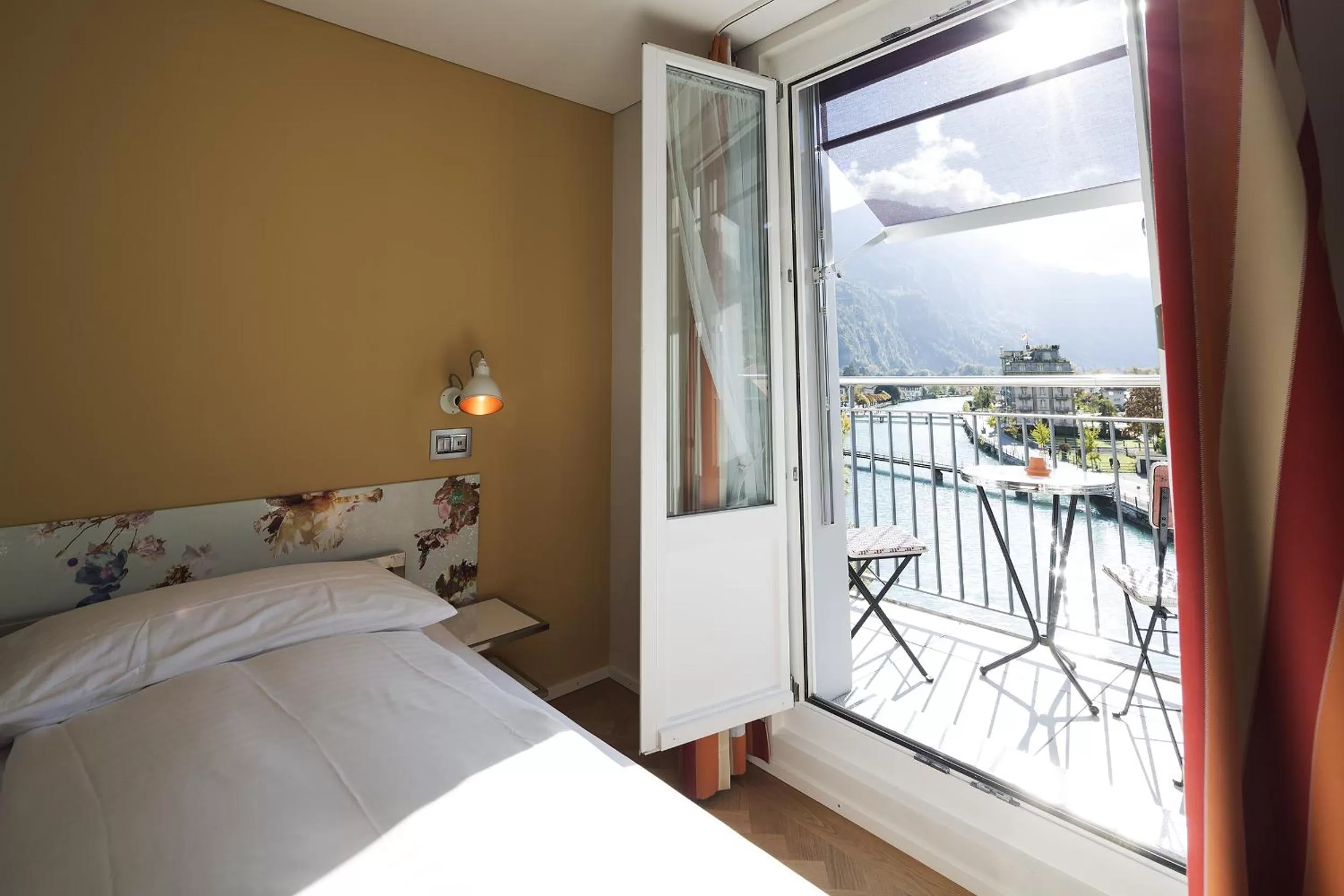 View (from property/room), Bed in Boutique Hotel Bellevue