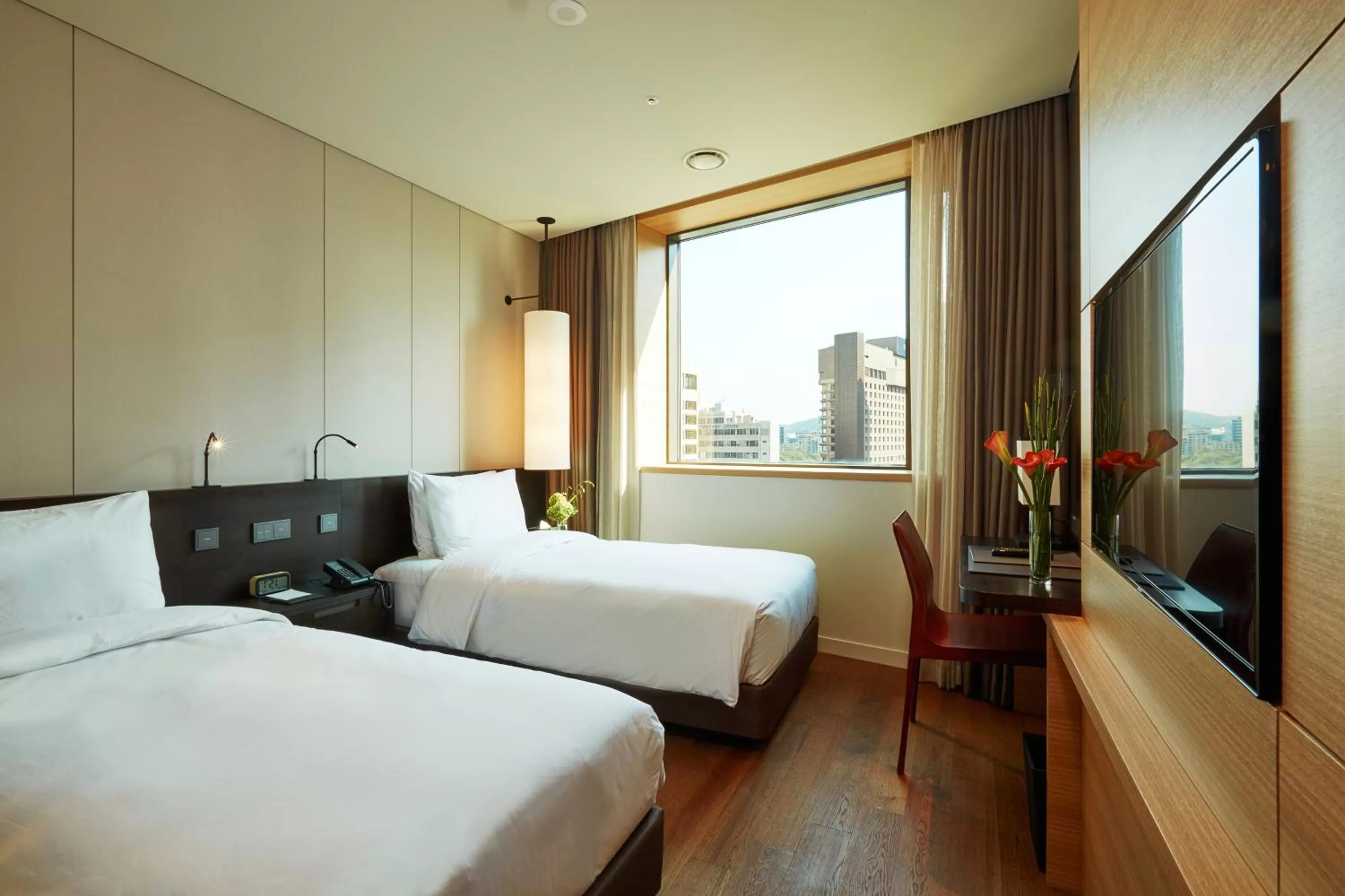 Bed in Crown Park Hotel Seoul