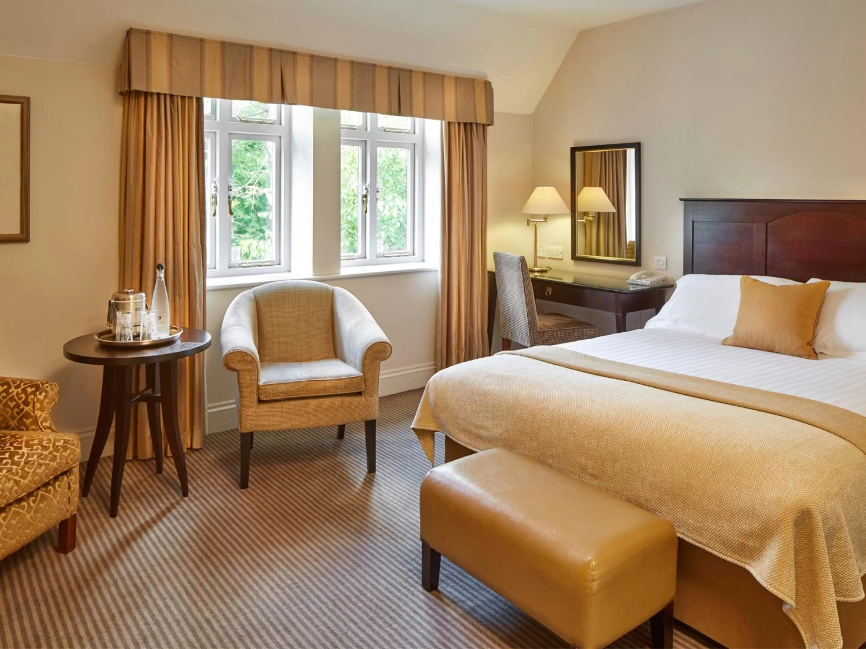 Bedroom, Bed in Macdonald Frimley Hall Hotel & Spa