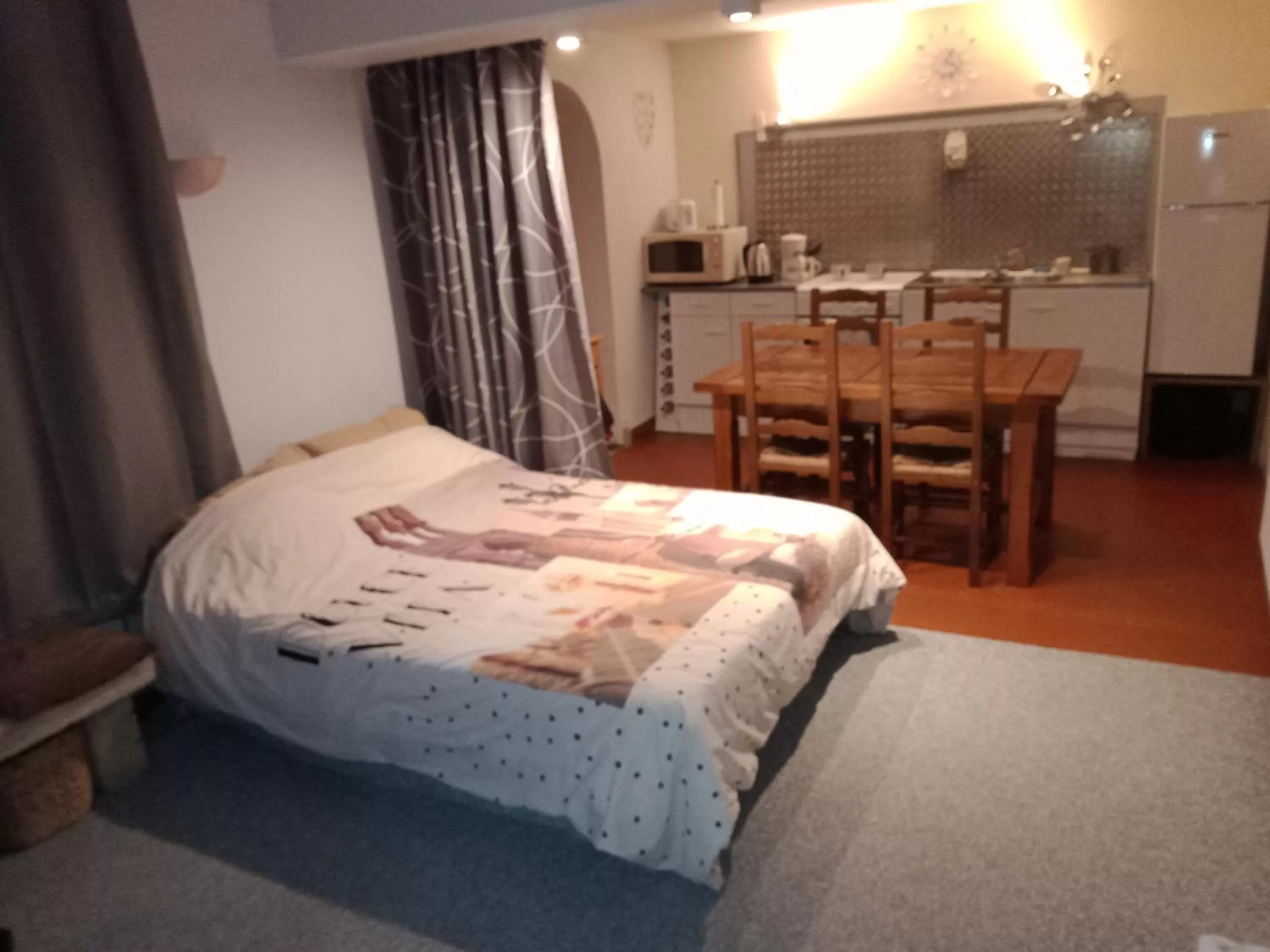 Bed in studio chez l'habitant