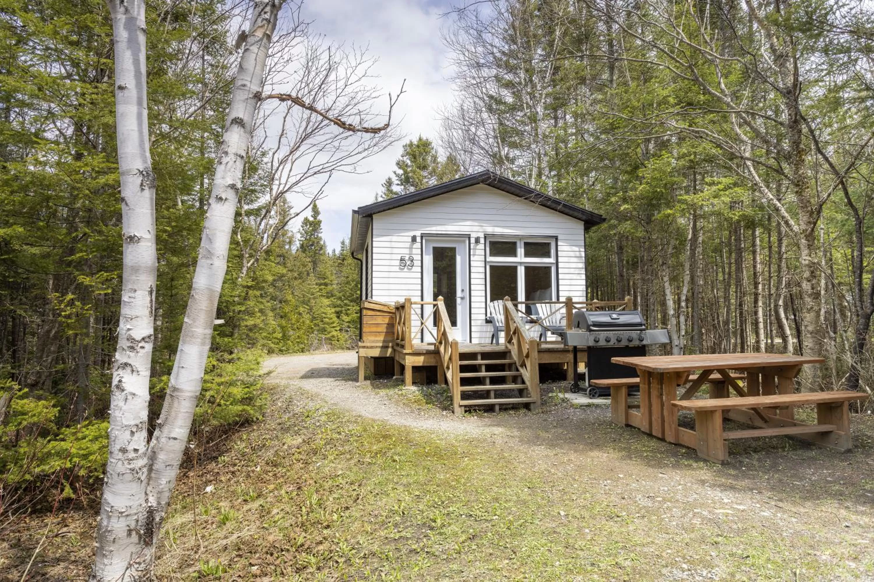 Patio in Gîte du Mont-Albert - Sepaq