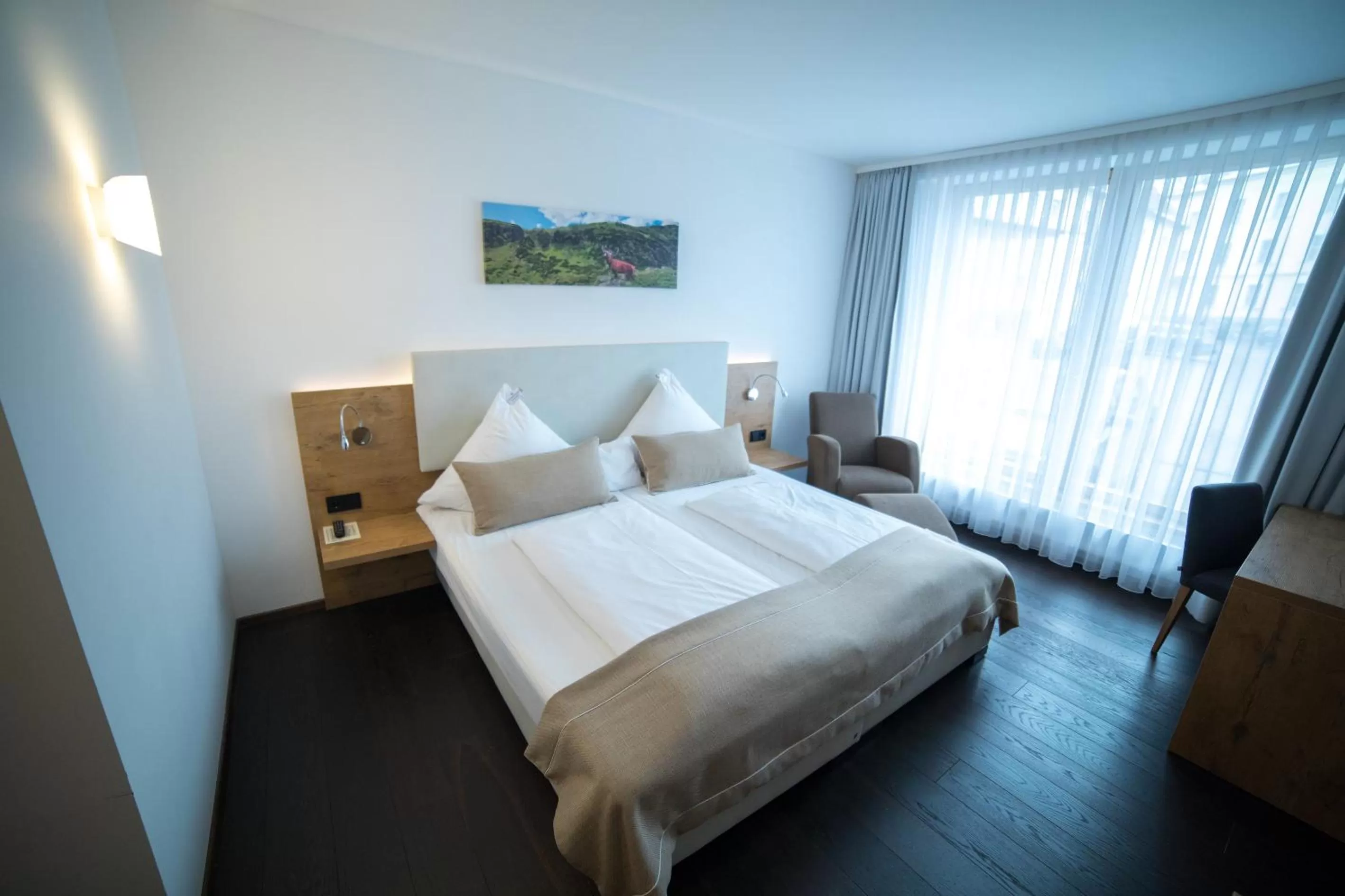 Decorative detail, Bed in Hotel zum Hirsch