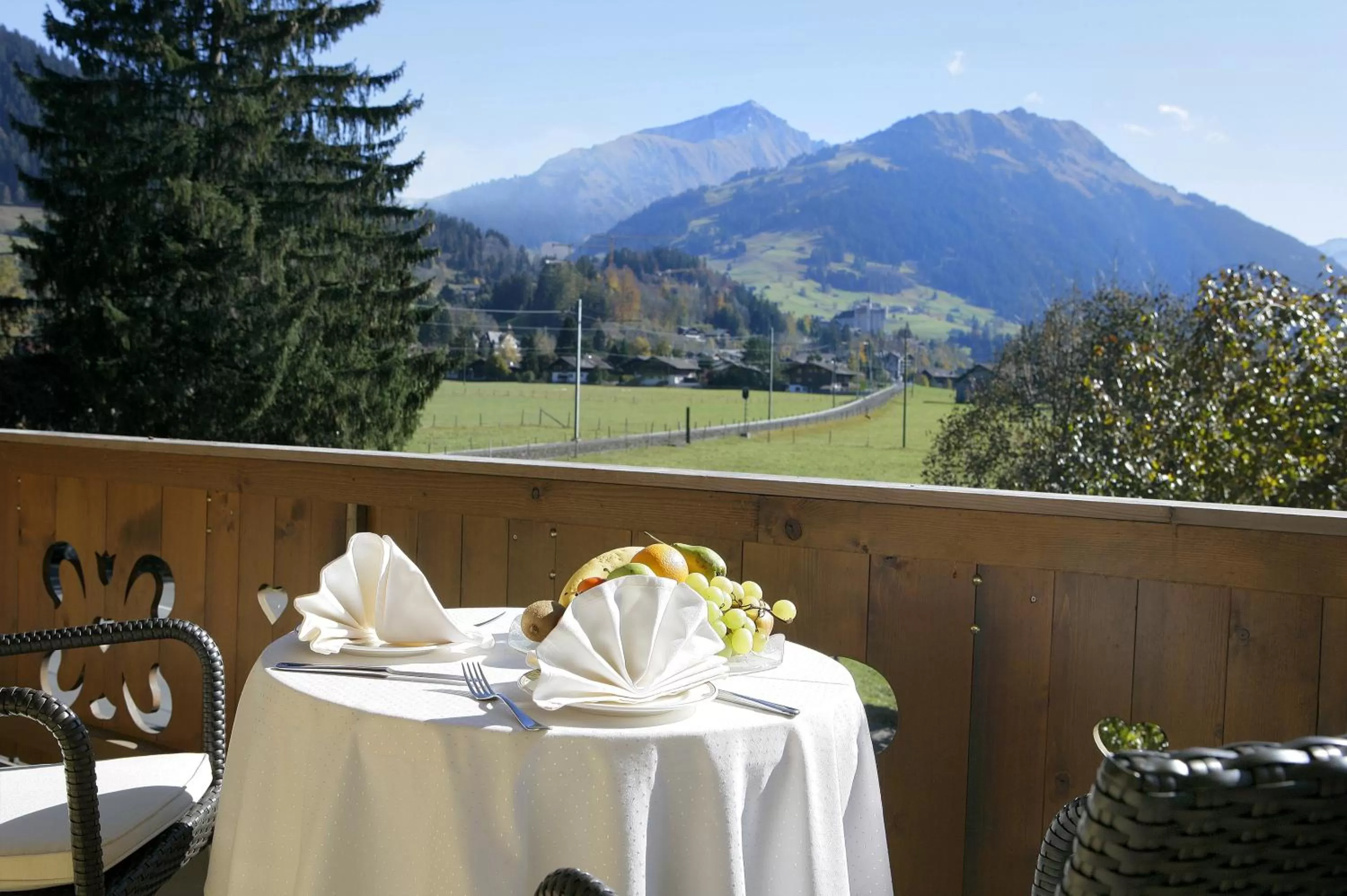 Balcony/Terrace in Hotel Bellerive Gstaad