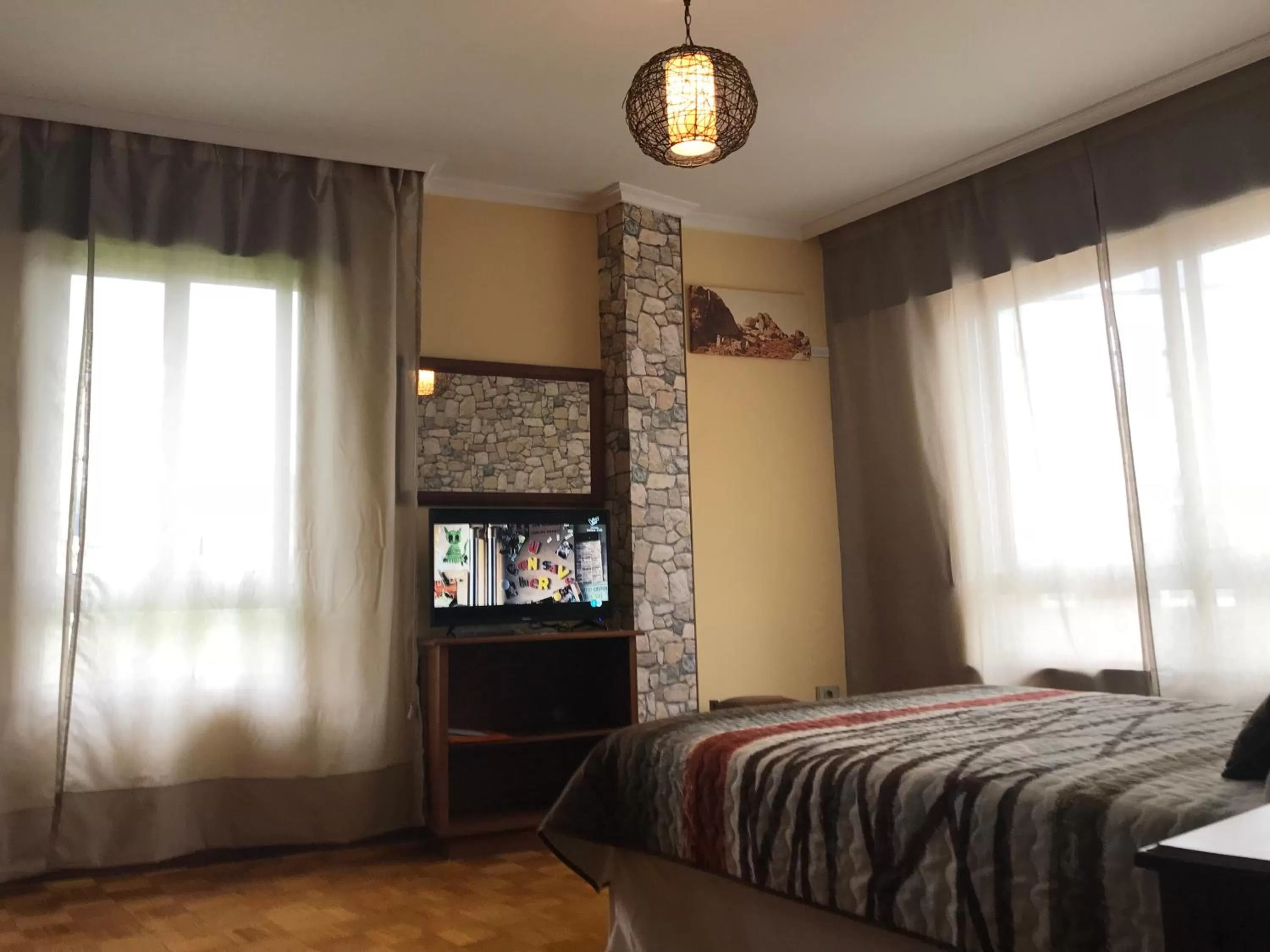 Decorative detail, Bed in Hotel Celta Galaico