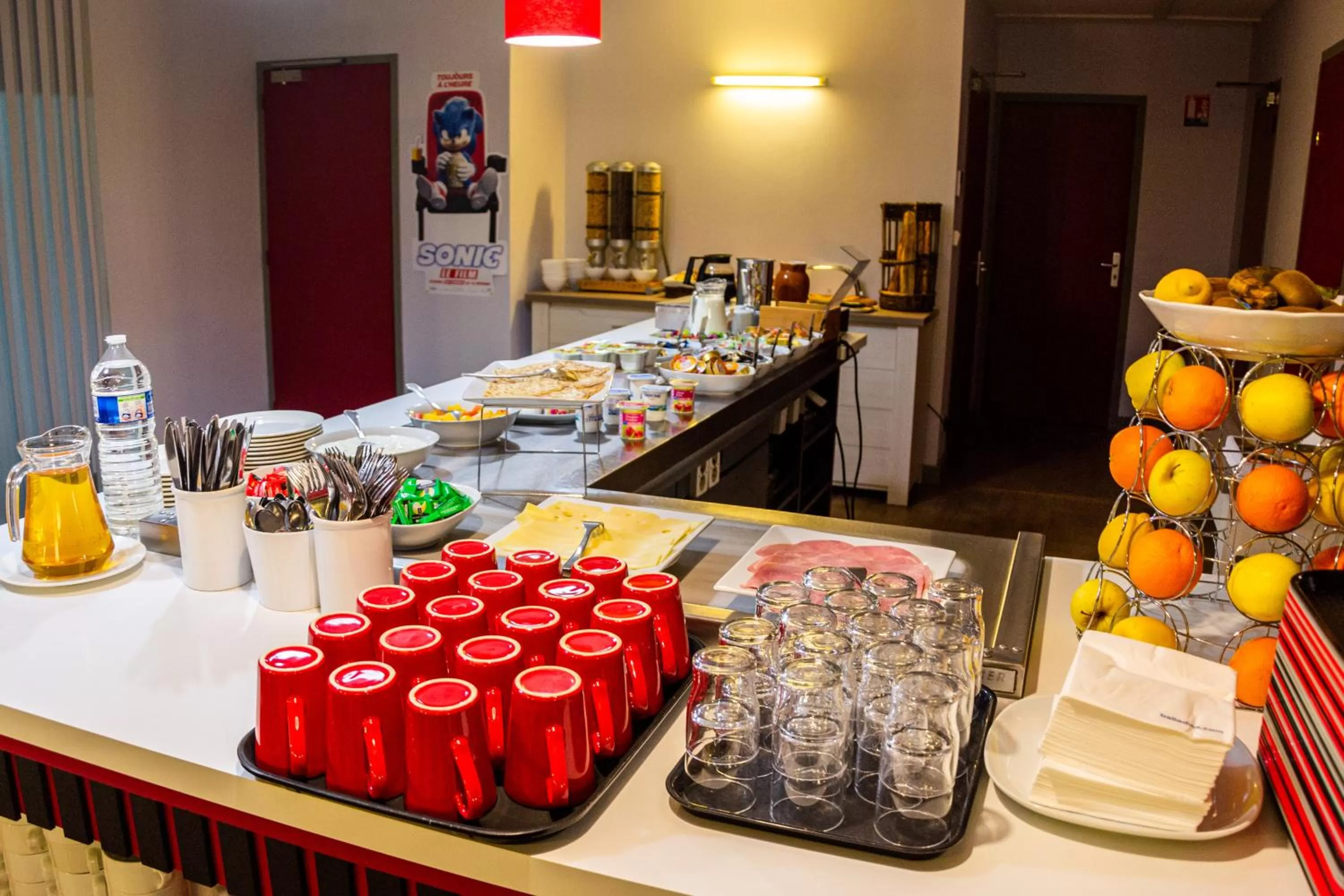 Buffet breakfast in initial by balladins La Roche-sur-Yon