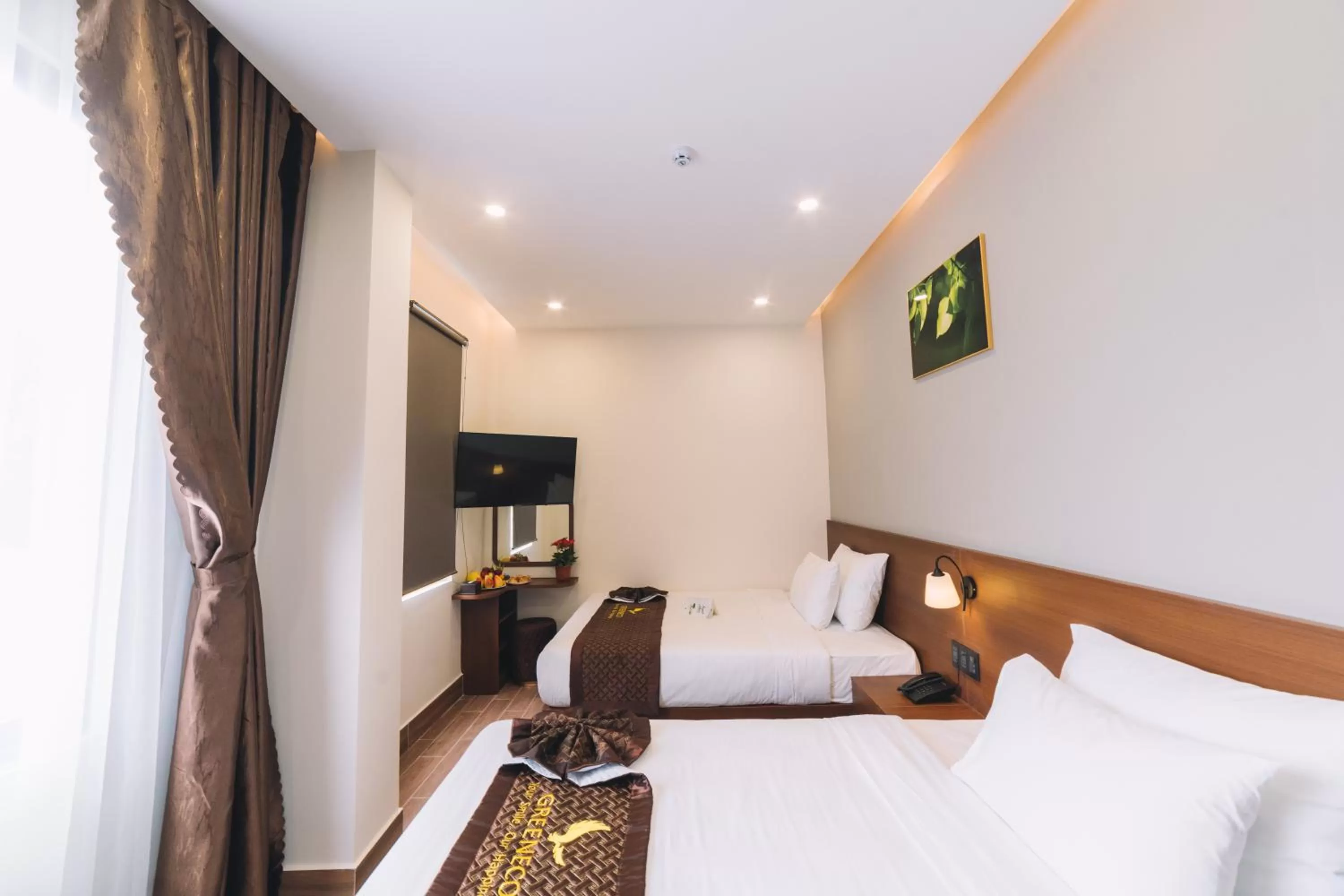 Bed in GREENECO DA LAT HOTEL - Khách sạn Green Eco Đà Lạt