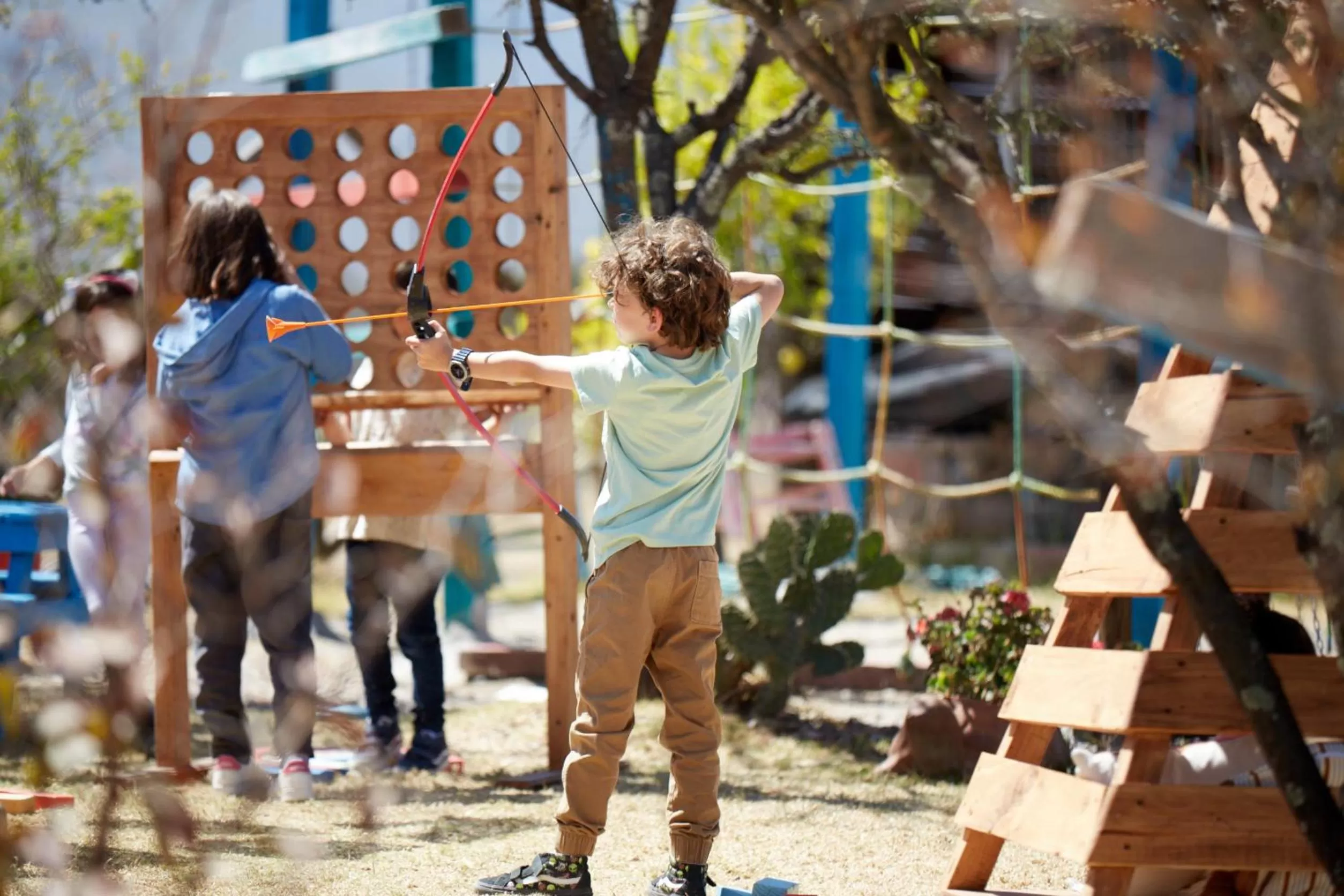 Children play ground in Casa Pavo Real en el Viñedo El Pavo Real del Campo