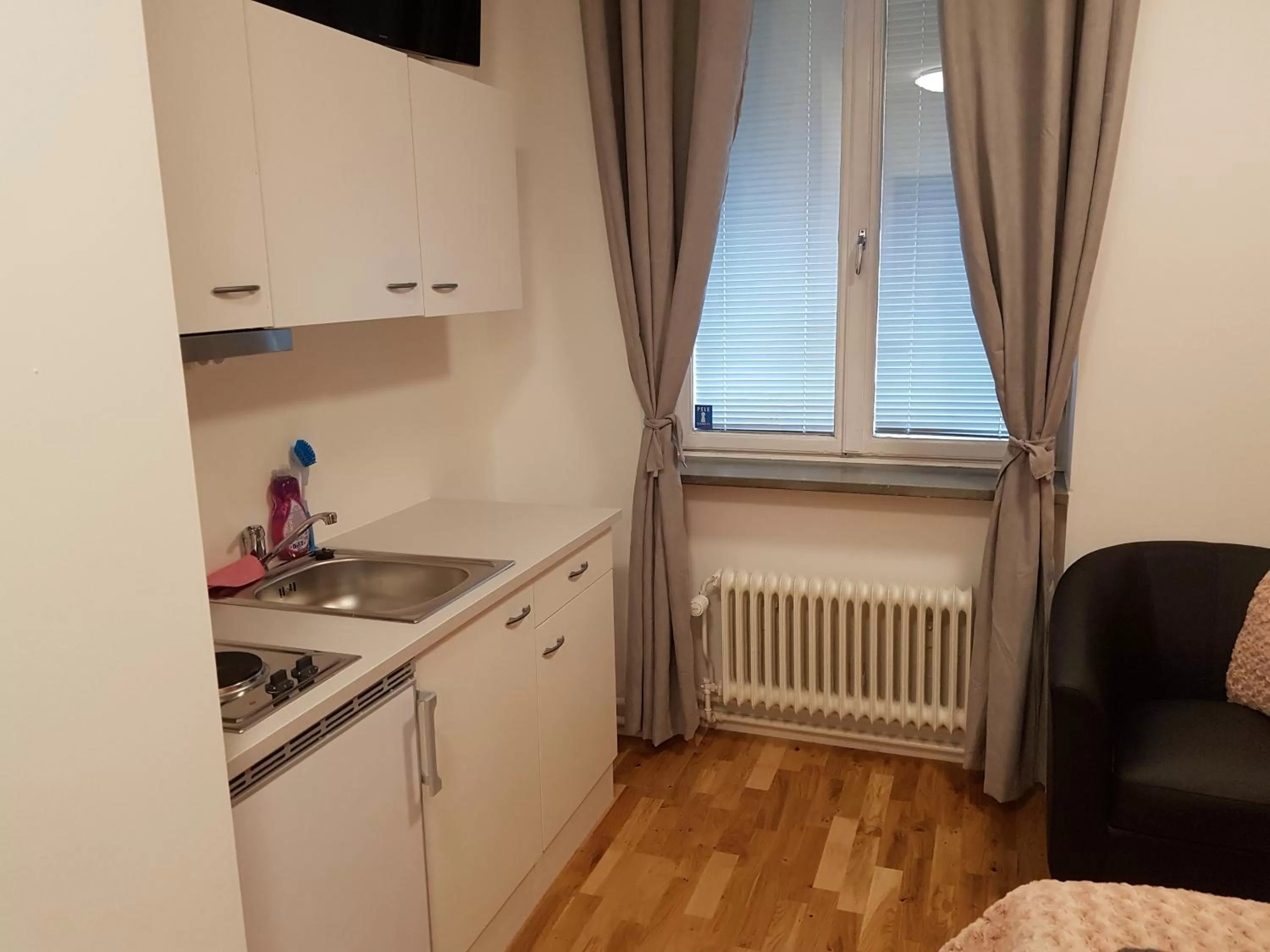 Kitchen or kitchenette in Hotel Kringelstaden