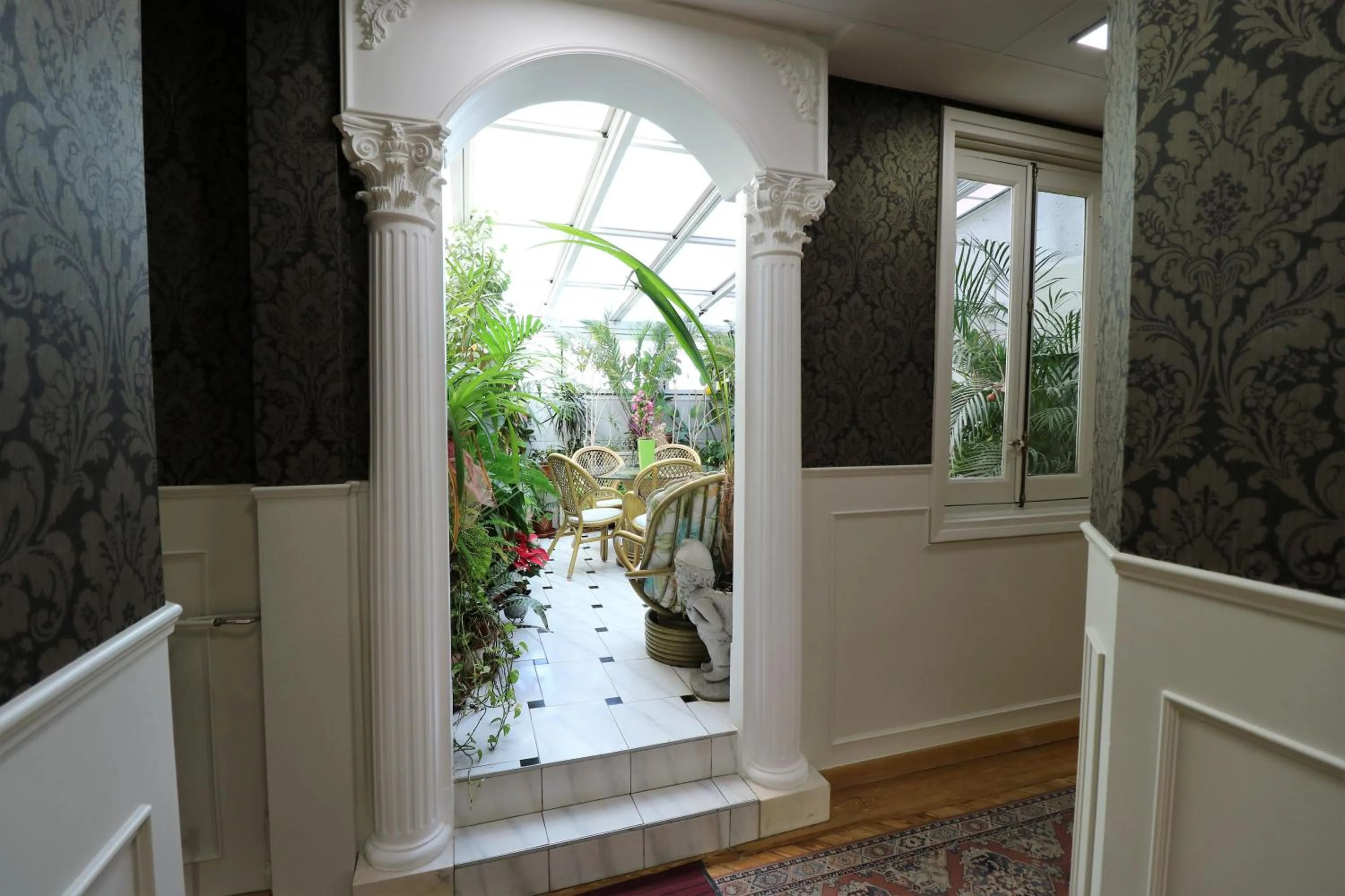 Garden in Hostal Hispano - Argentino Gran Vía