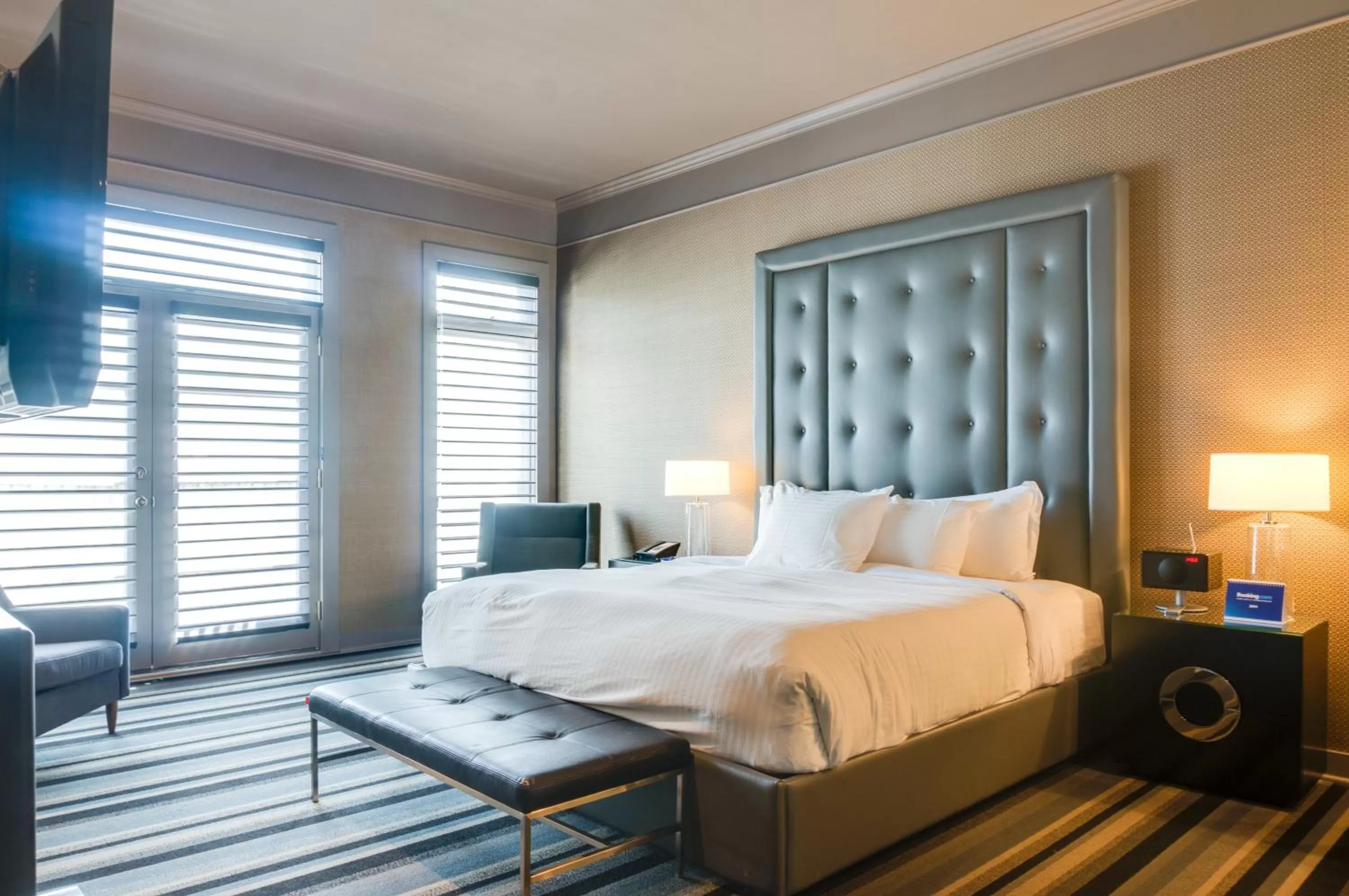 Decorative detail, Bed in Hotel Arts Kensington