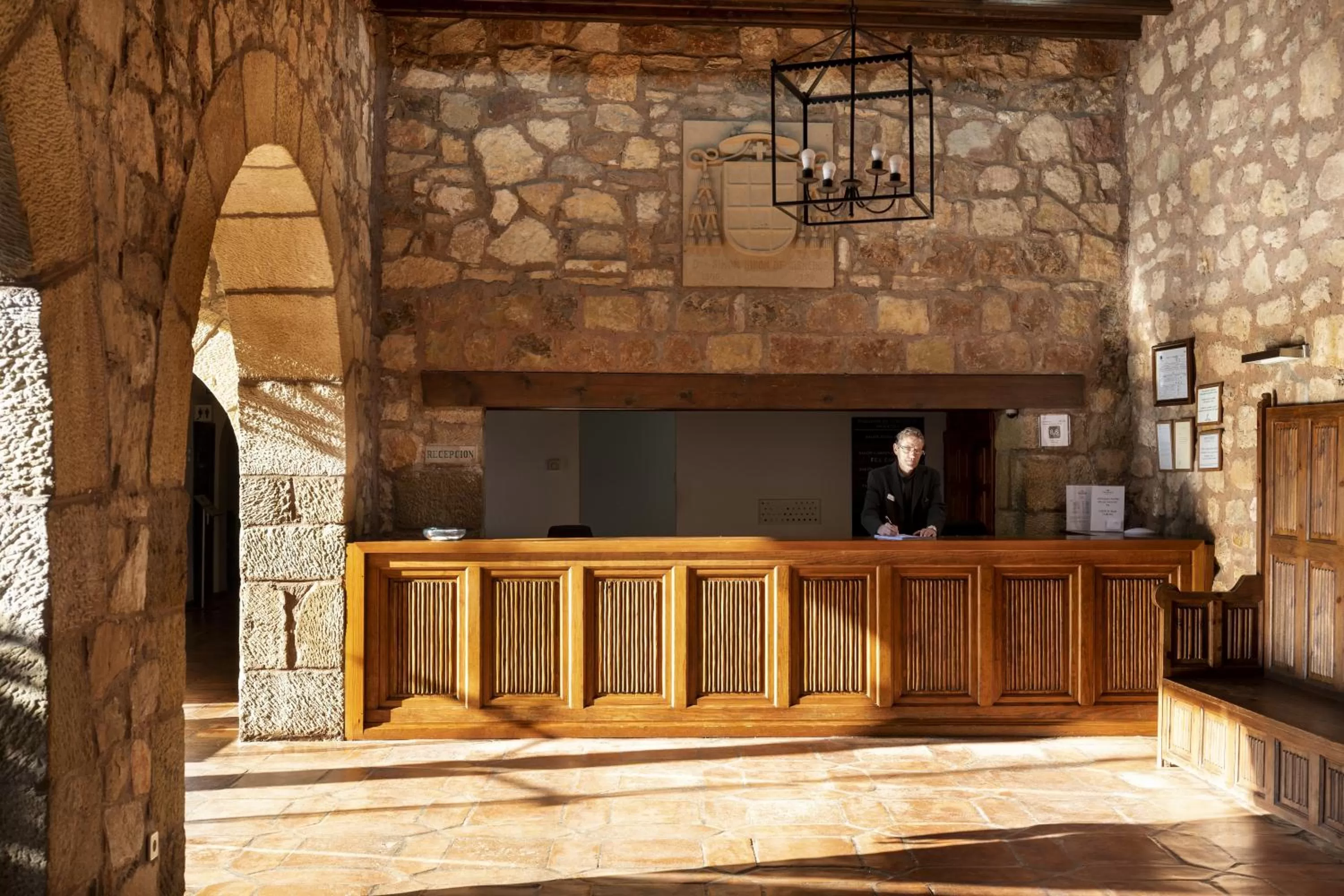 Lobby or reception in Parador de Siguenza
