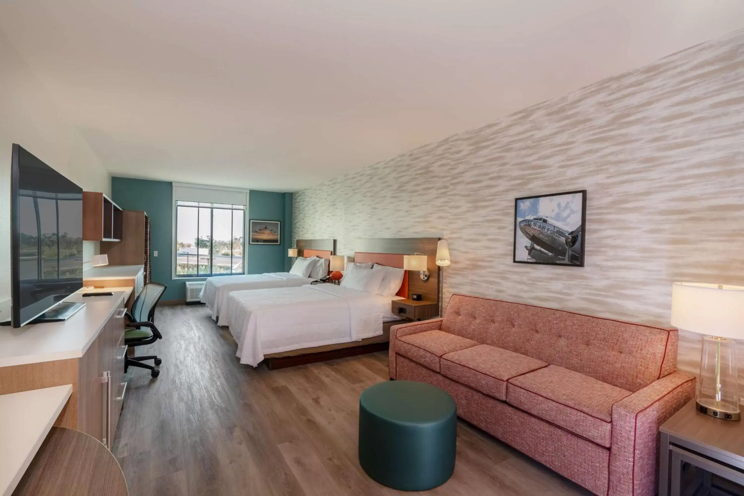 Queen Studio with Two Queen Beds - Hearing Accessible/Non-Smoking in Home2 Suites By Hilton Riverside March Air Force Base, Ca Queen Studio with Two Queen Beds - Hearing Accessible/Non-Smoking in Home2 Suites By Hilton Riverside March Air Force Base, Ca