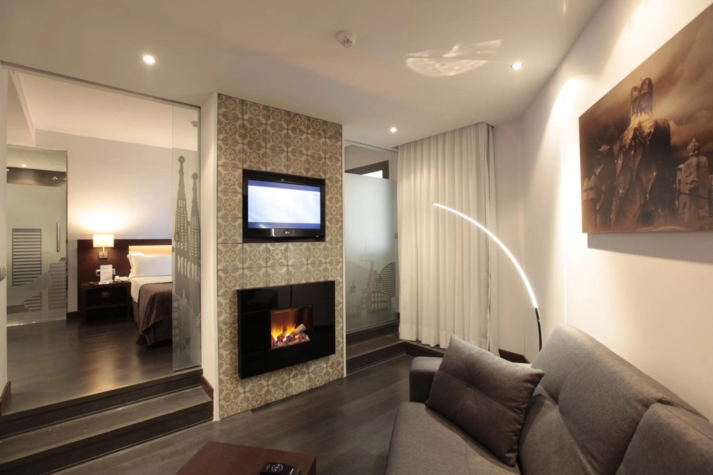 Photo of the whole room in Hotel Concordia Barcelona