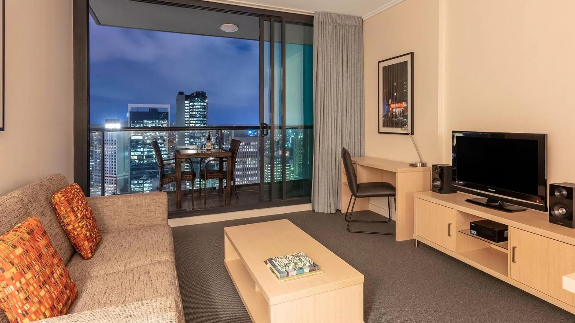 TV and multimedia in Oaks Brisbane on Charlotte Suites
