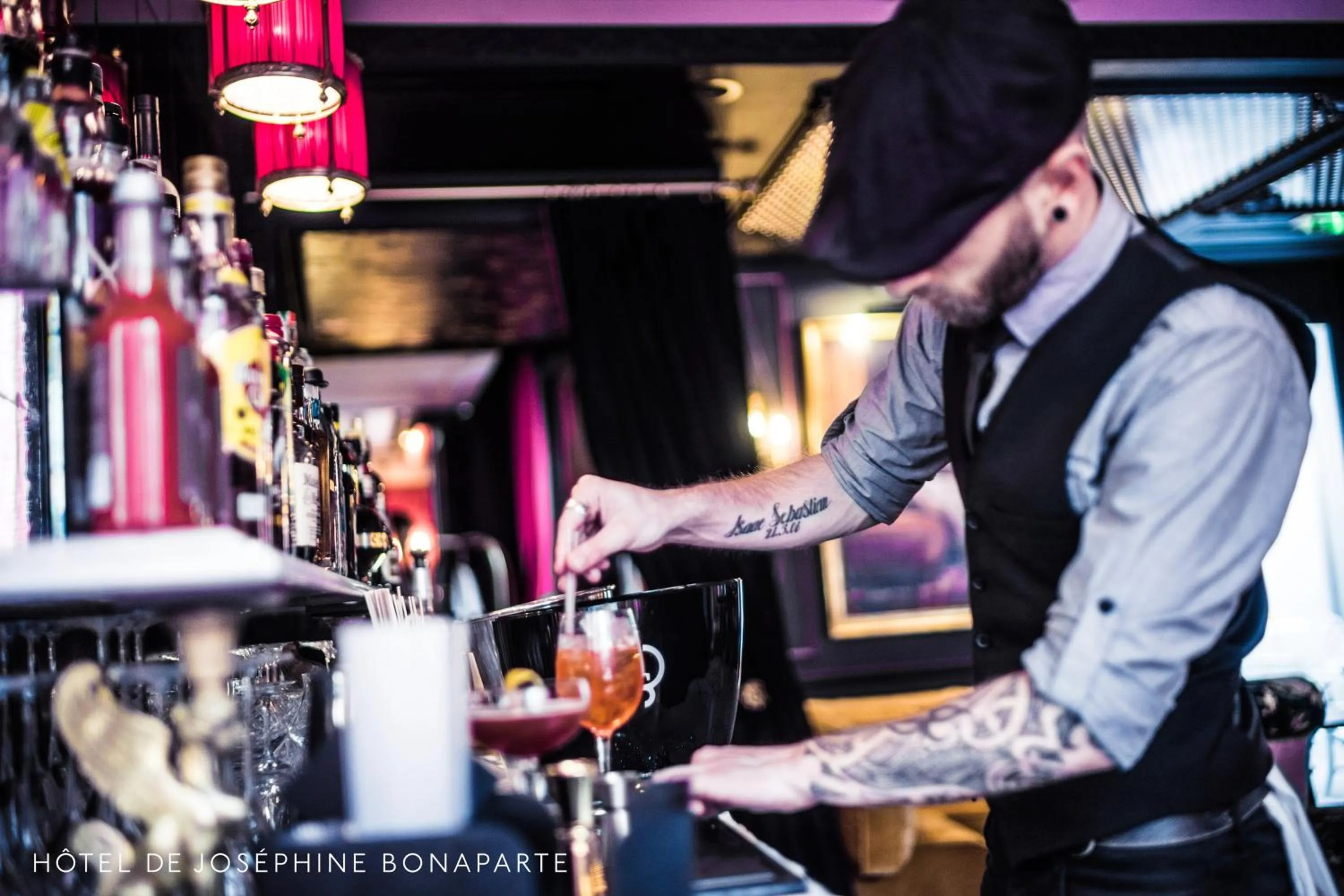 Lounge or bar in Hôtel de Joséphine BONAPARTE
