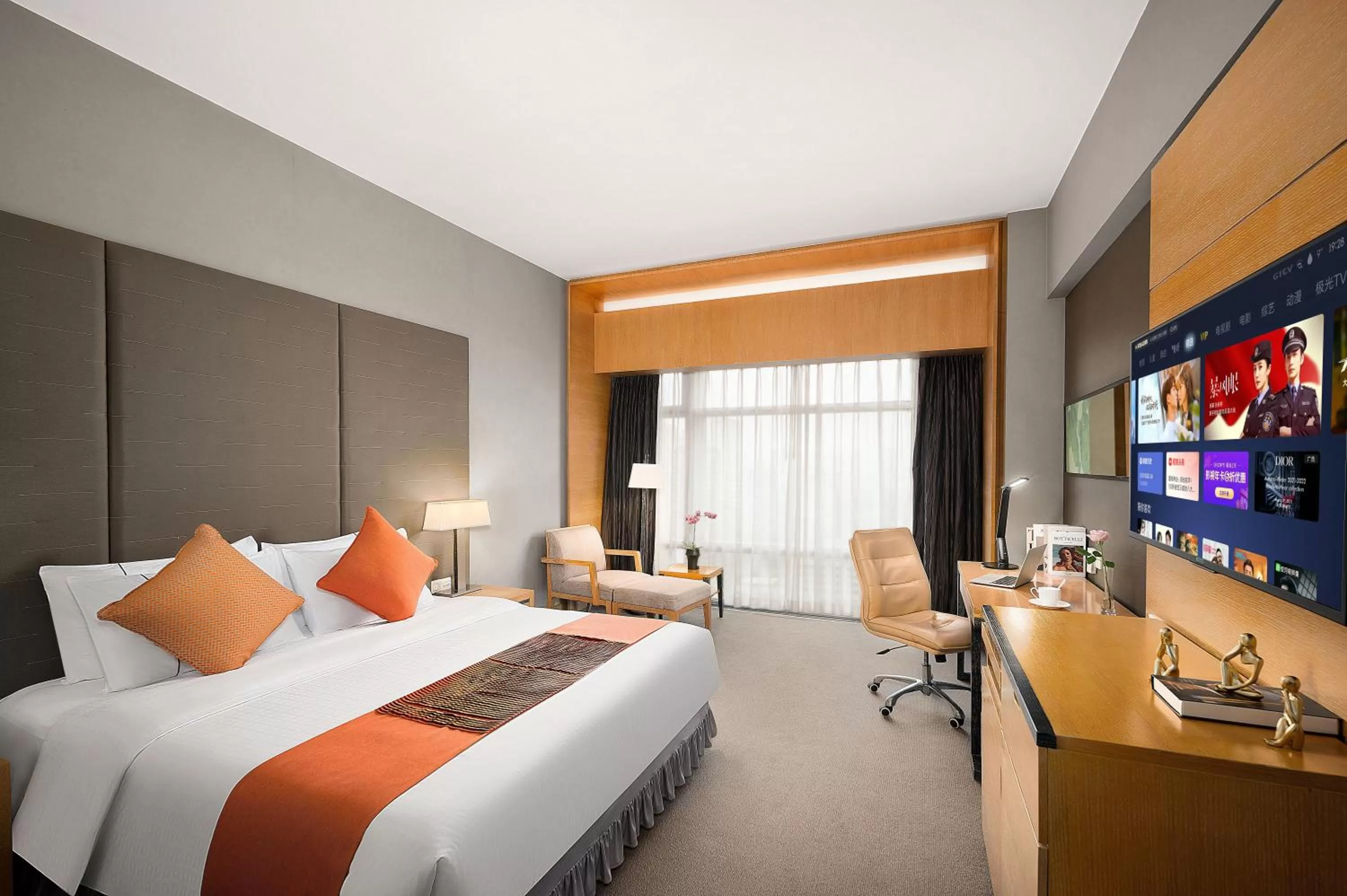 Bed in Jianguo Hotel Guangzhou