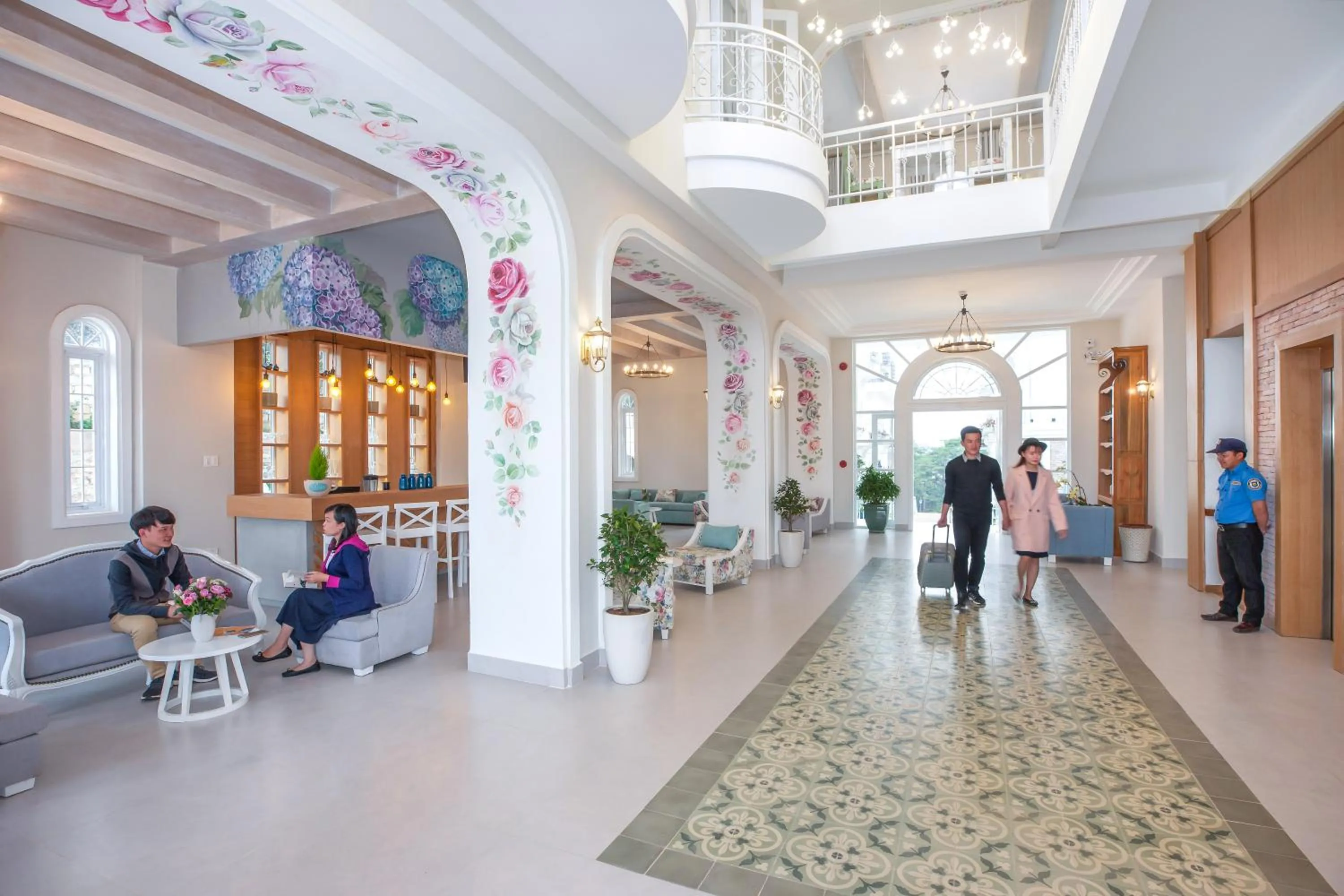 Lobby or reception in Dalat De Charme Village