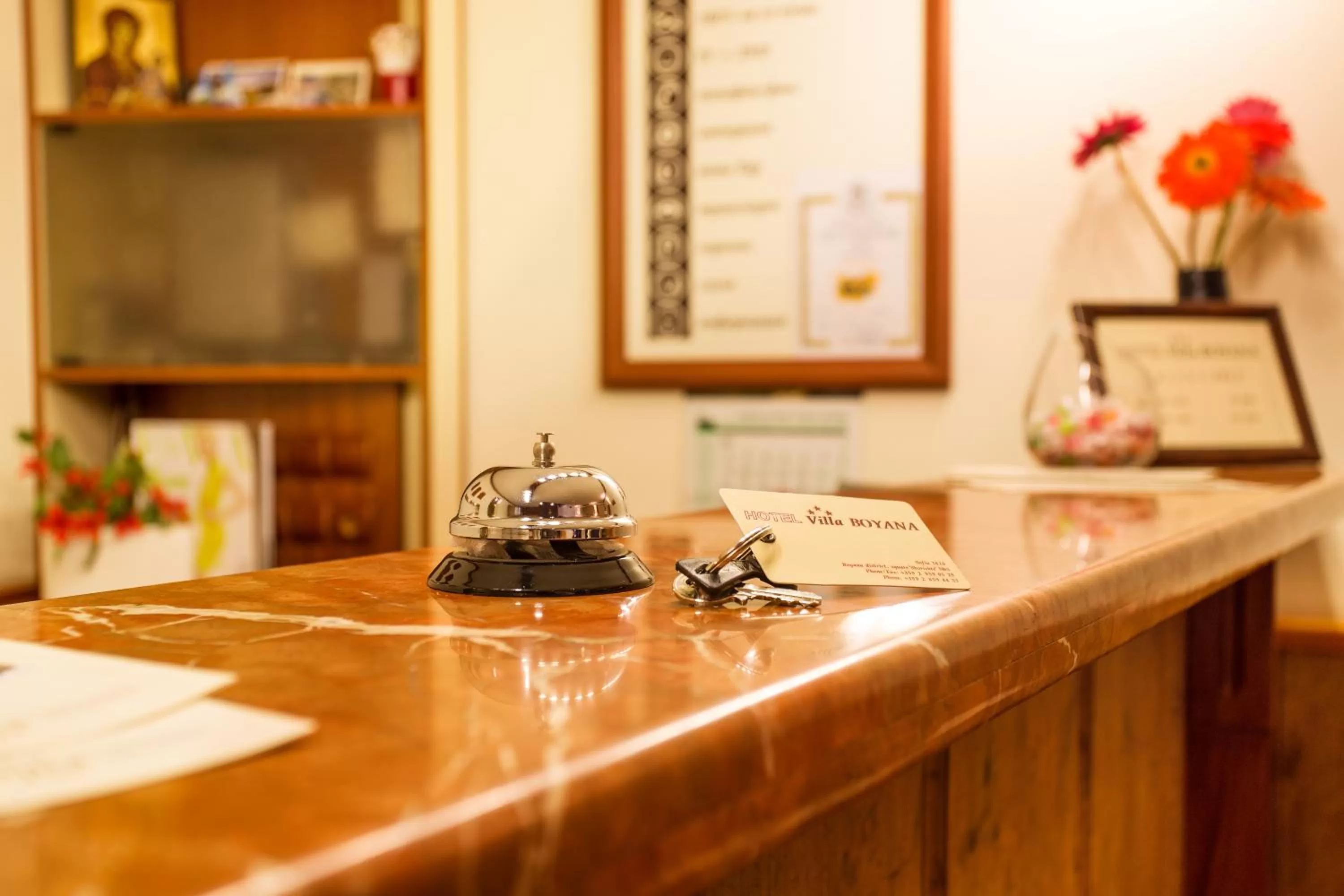 Lobby or reception in Hotel Villa Boyana - Free Parking