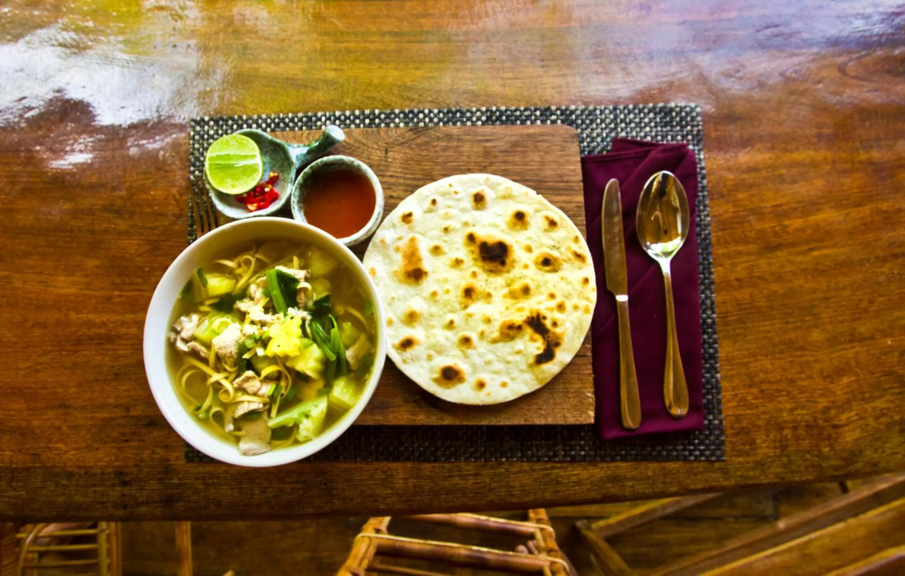 Breakfast in Sabay Beach