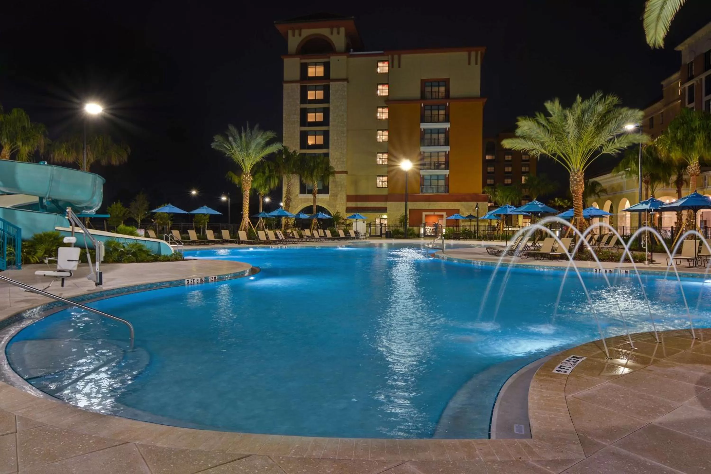 Pool view in Home2 Suites By Hilton Orlando Flamingo Crossings, FL