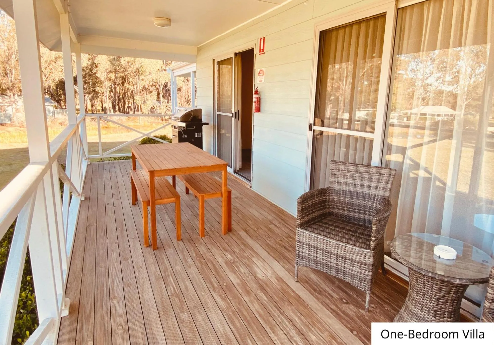 Patio in Pokolbin Village Estate